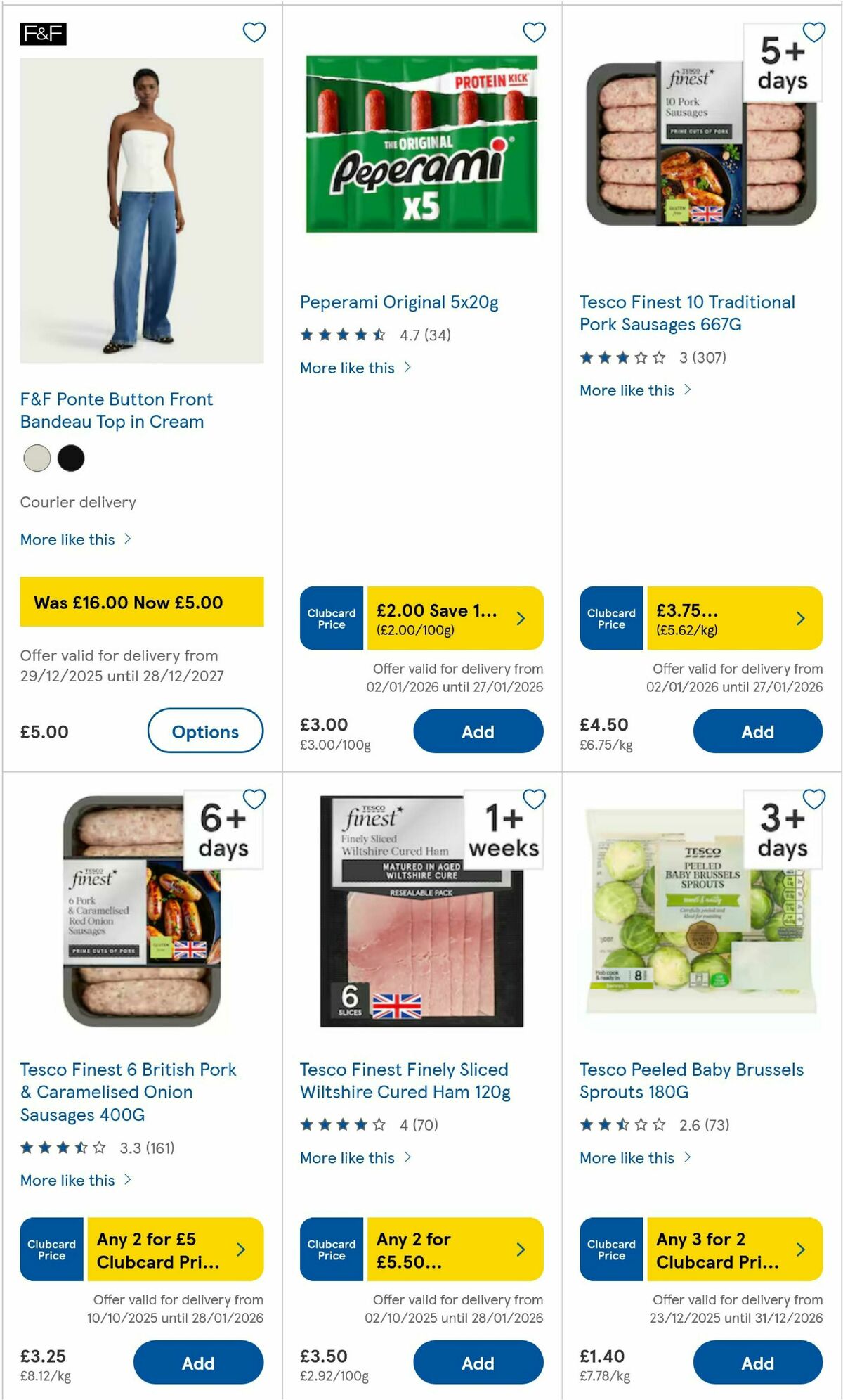 TESCO Offers from 8 January