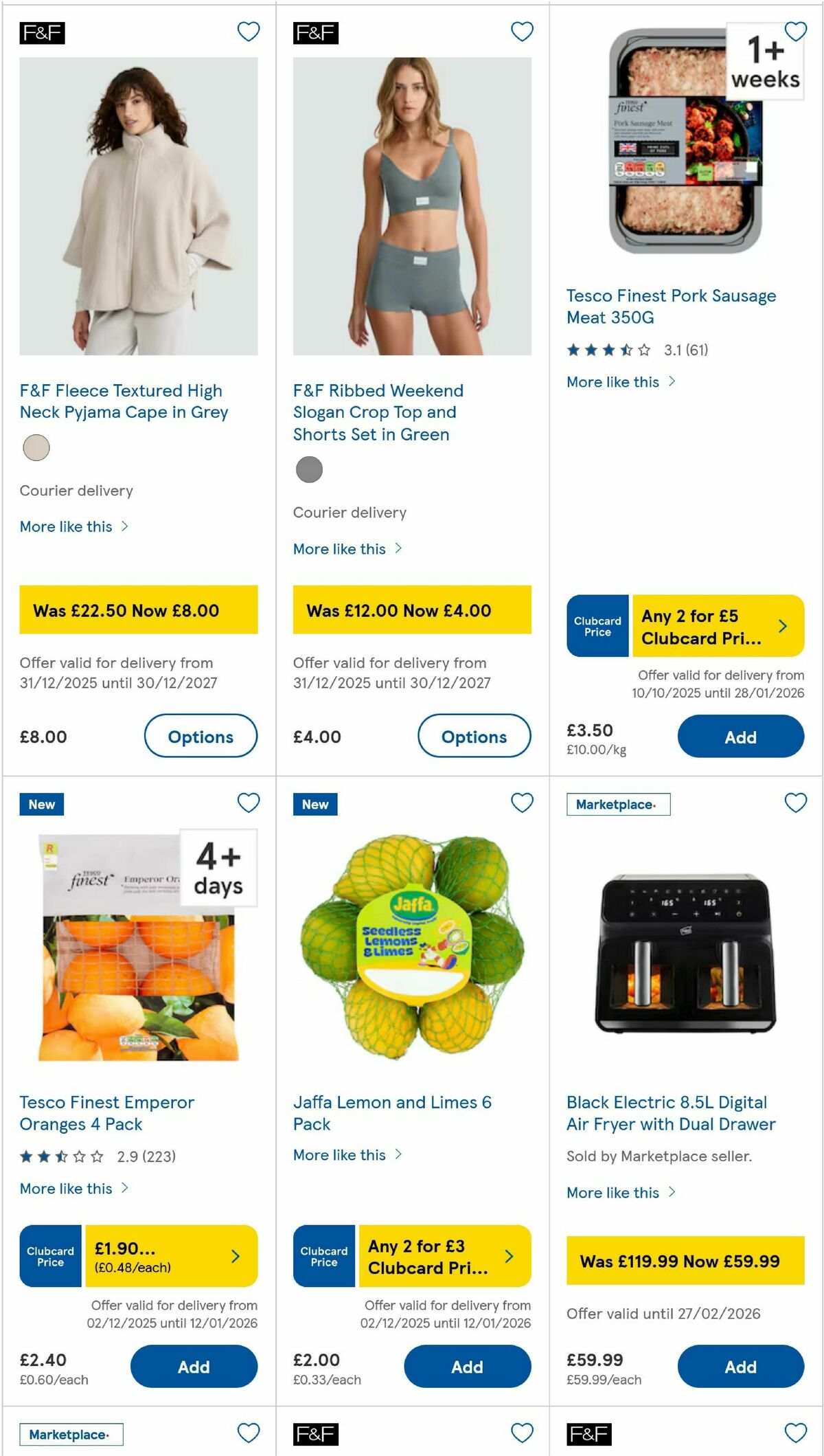 TESCO Offers from 8 January