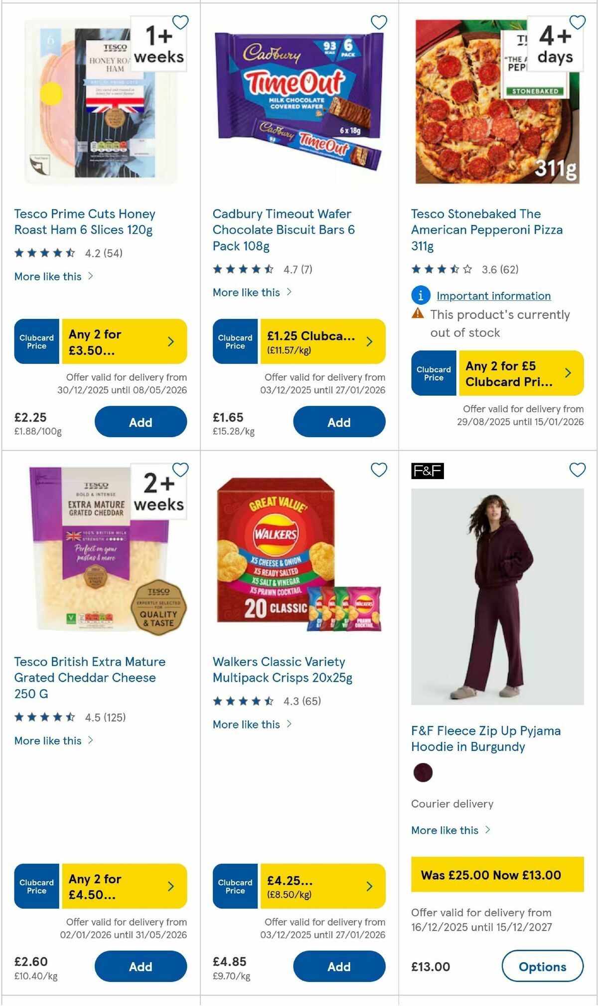 TESCO Offers from 8 January