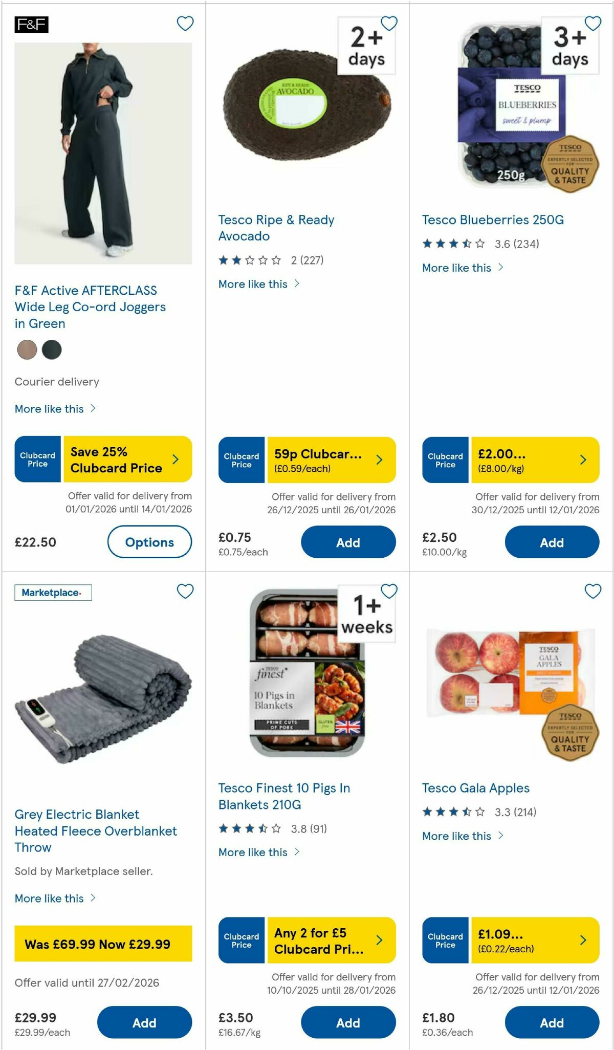 TESCO Offers from 8 January
