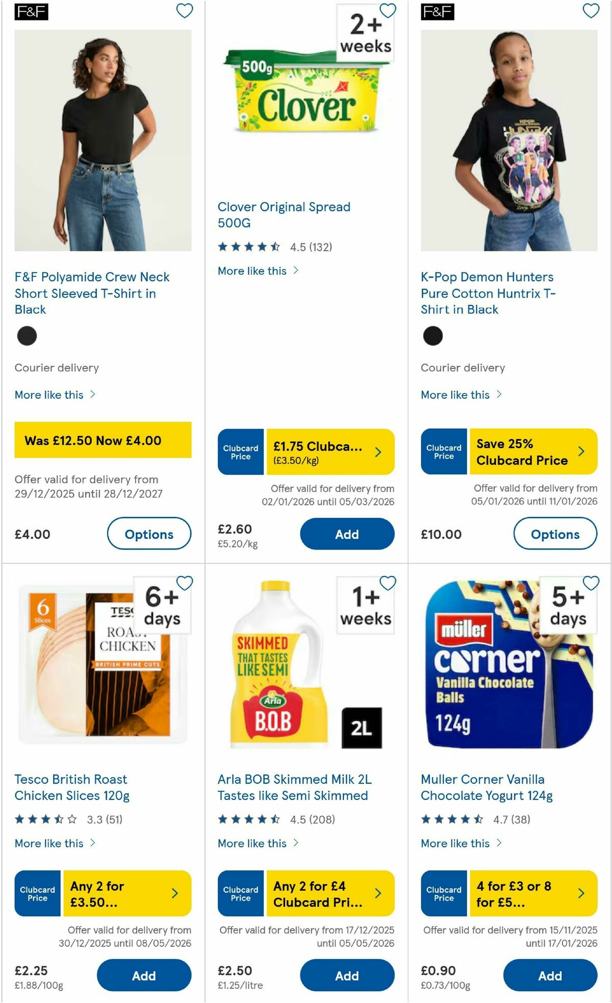 TESCO Offers from 8 January