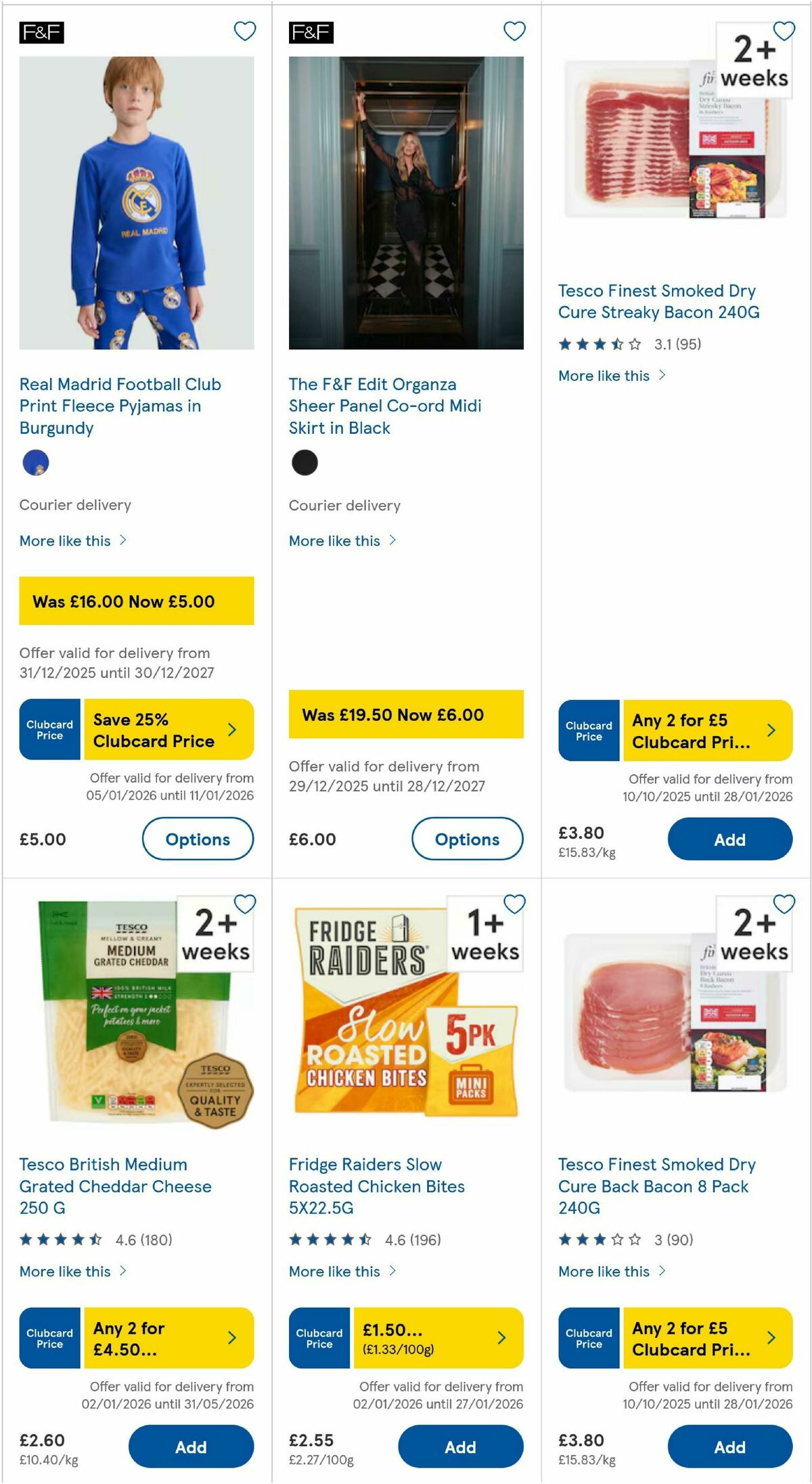 TESCO Offers from 8 January