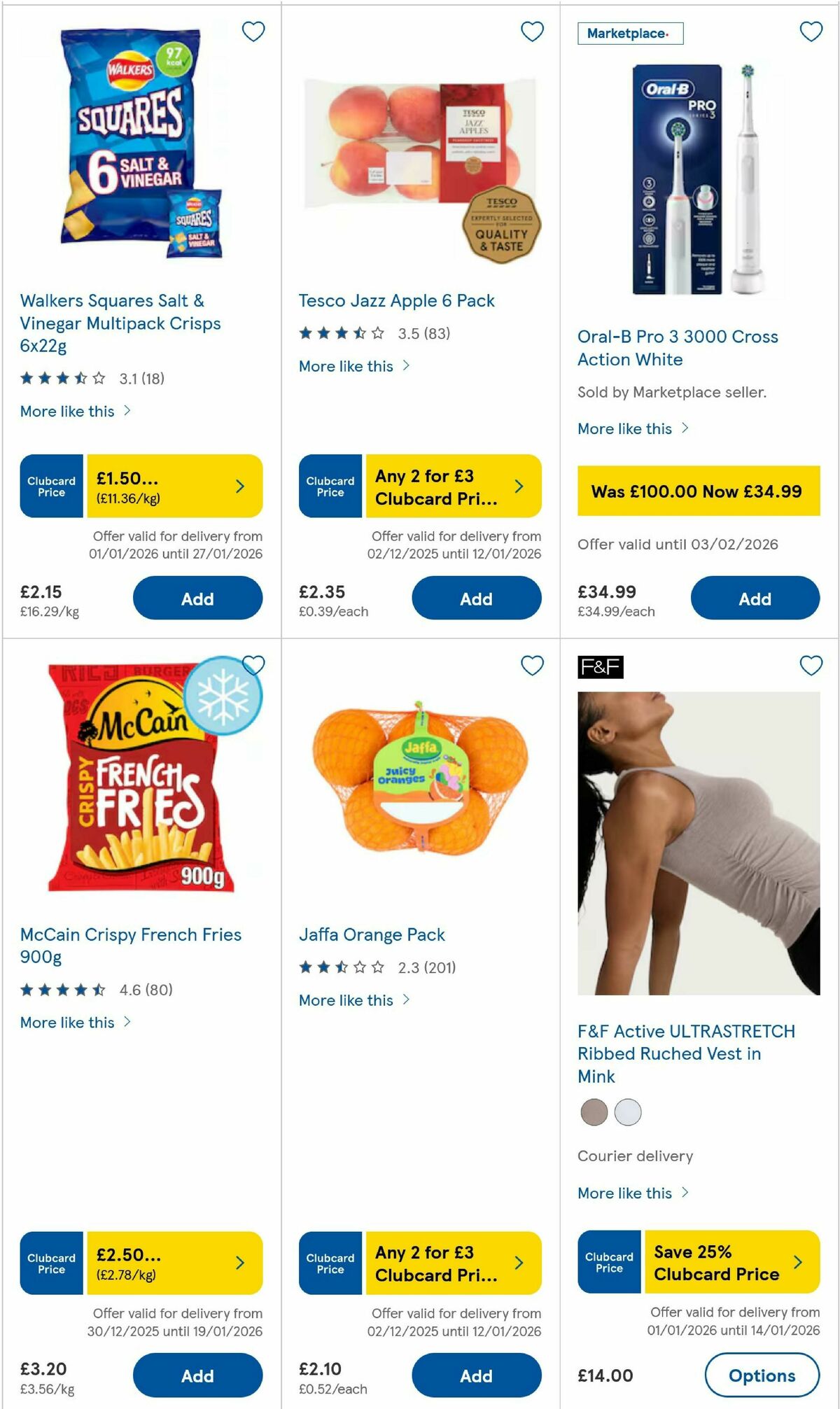 TESCO Offers from 8 January