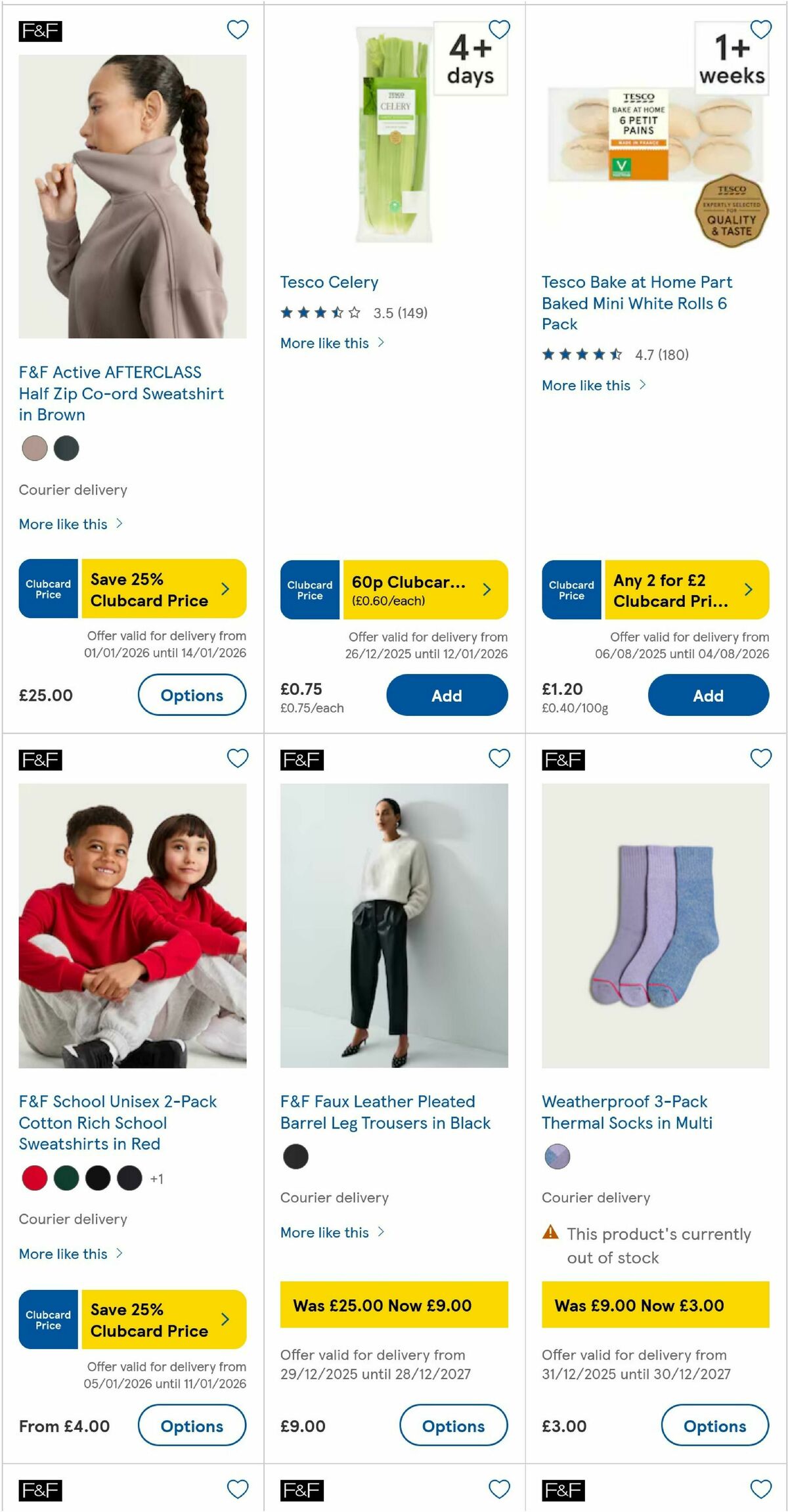 TESCO Offers from 8 January