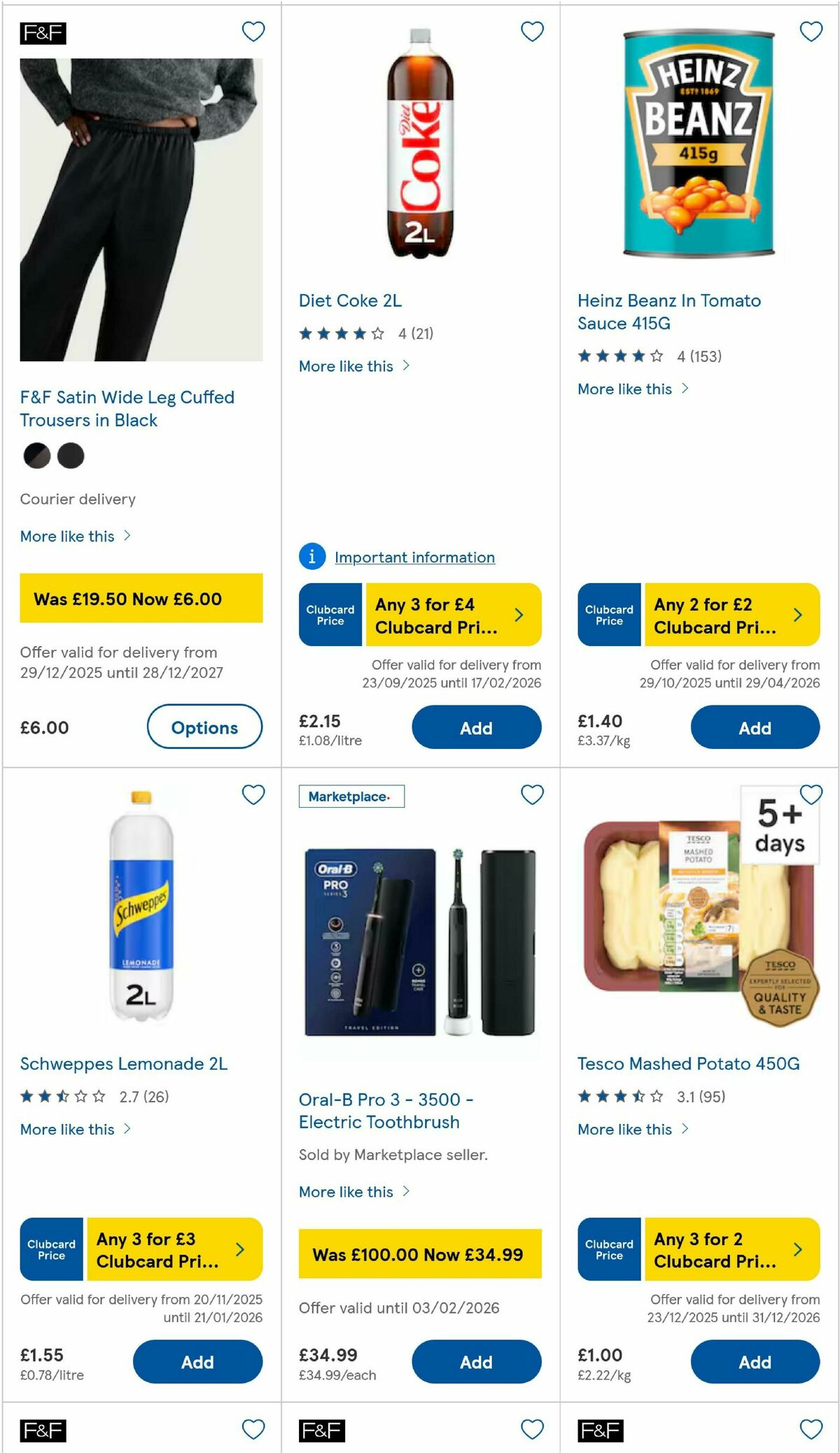 TESCO Offers from 8 January