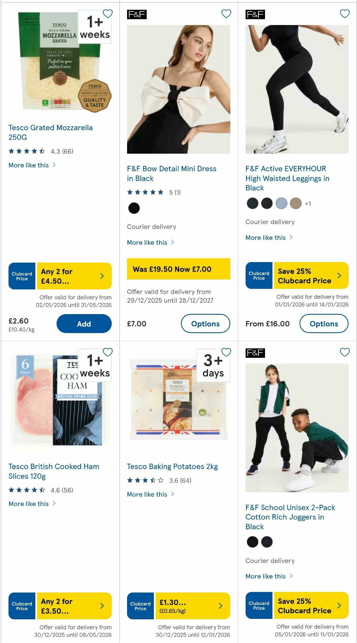TESCO Offers from 8 January