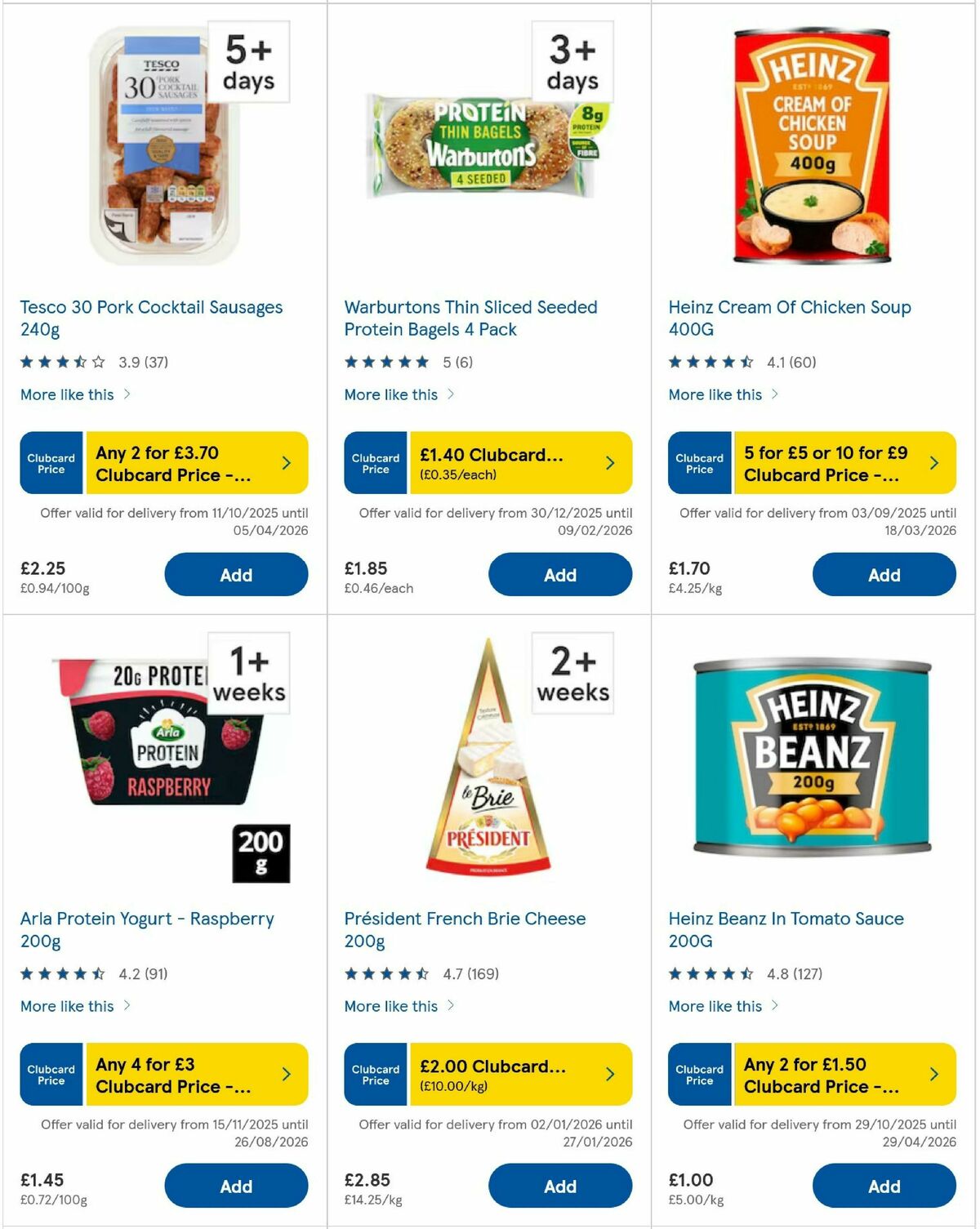 TESCO Offers from 15 January
