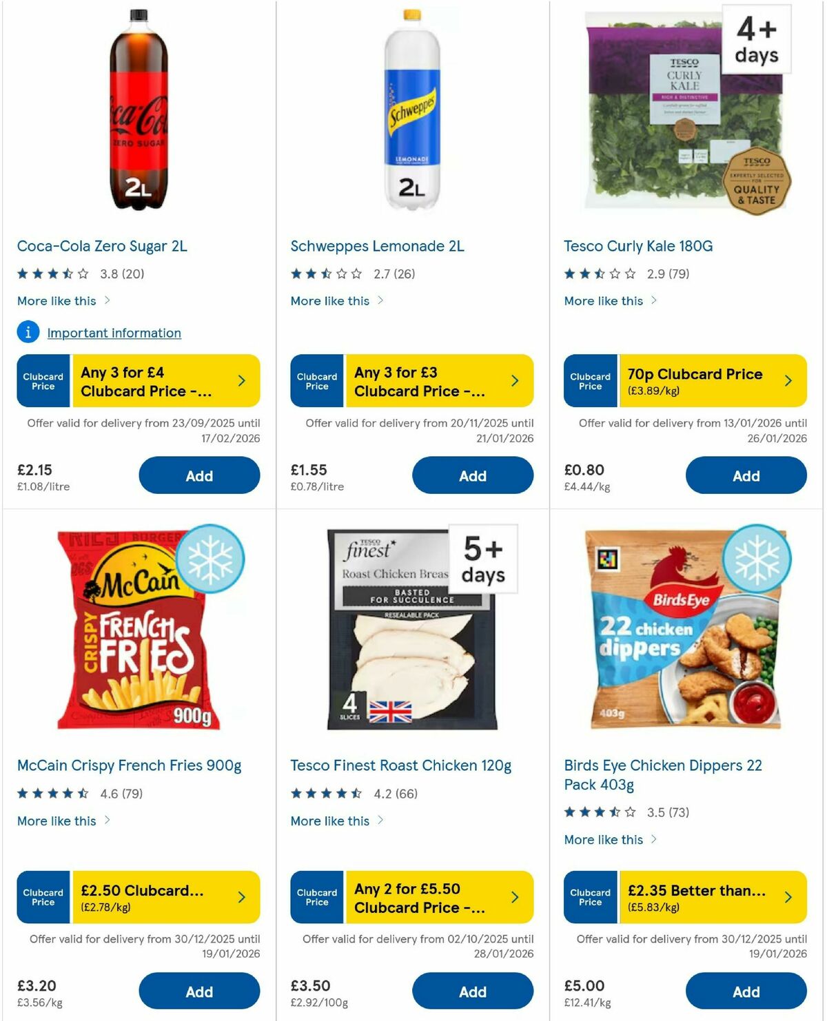 TESCO Offers from 15 January