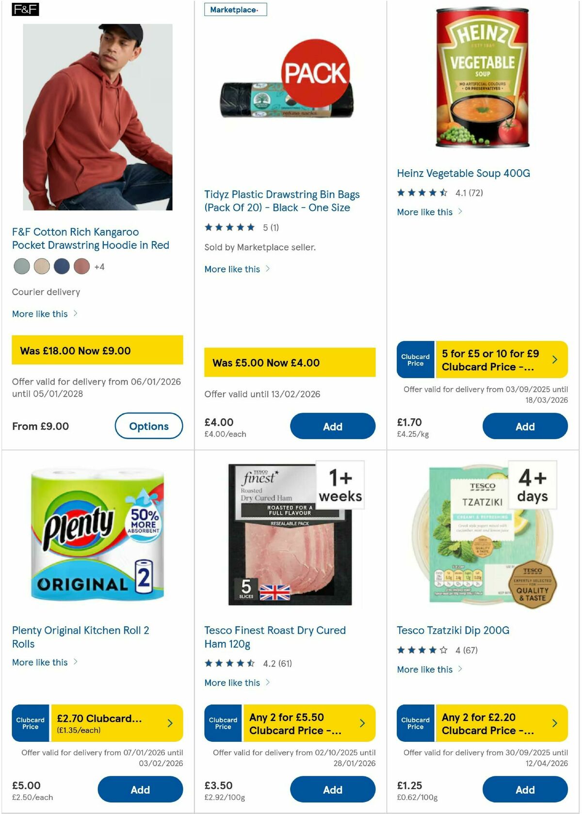 TESCO Offers from 15 January