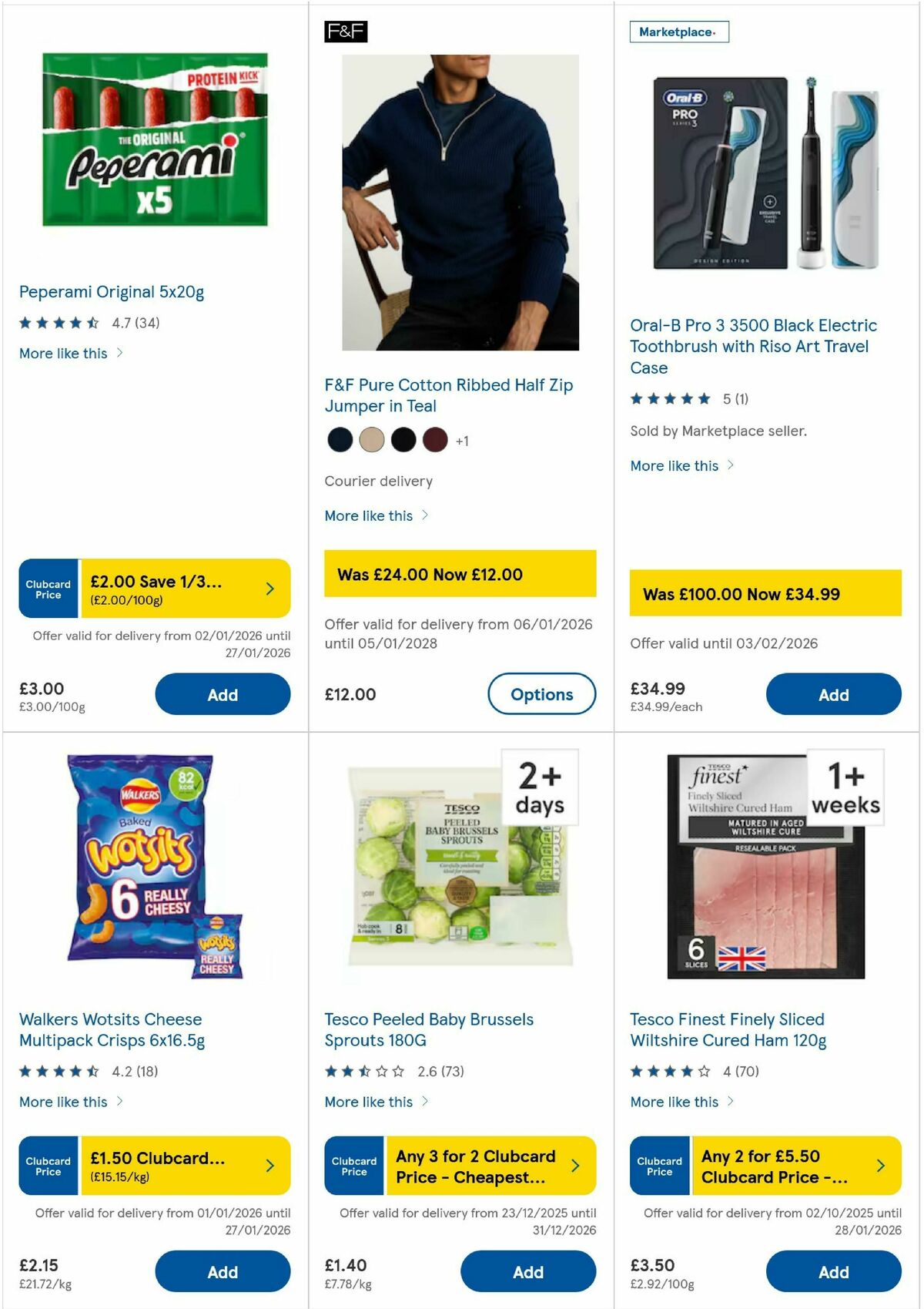 TESCO Offers from 15 January