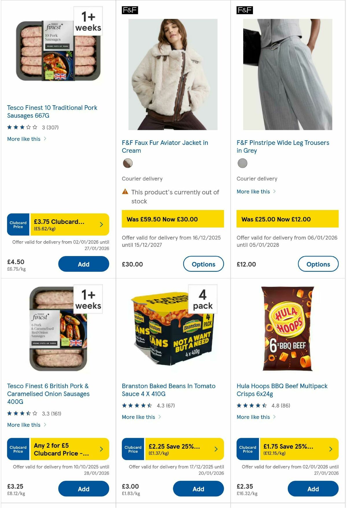 TESCO Offers from 15 January