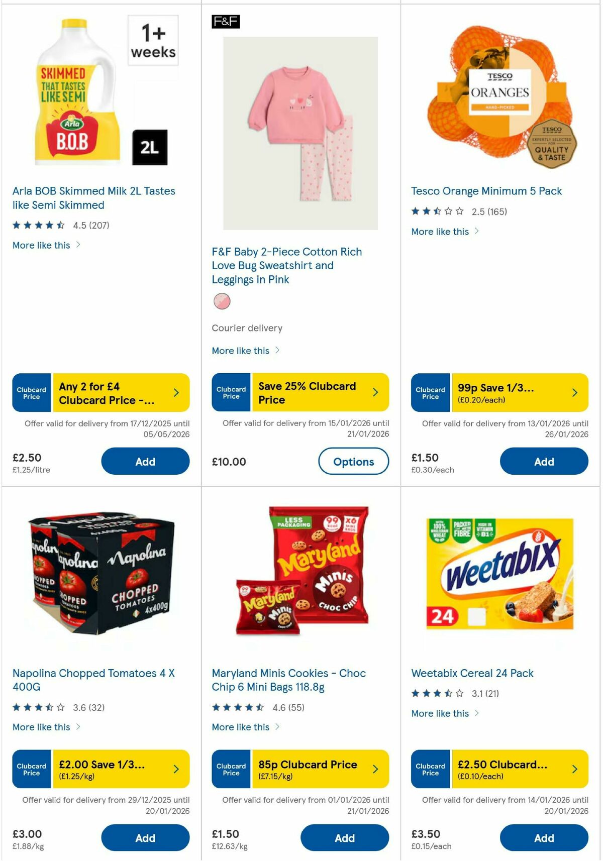 TESCO Offers from 15 January