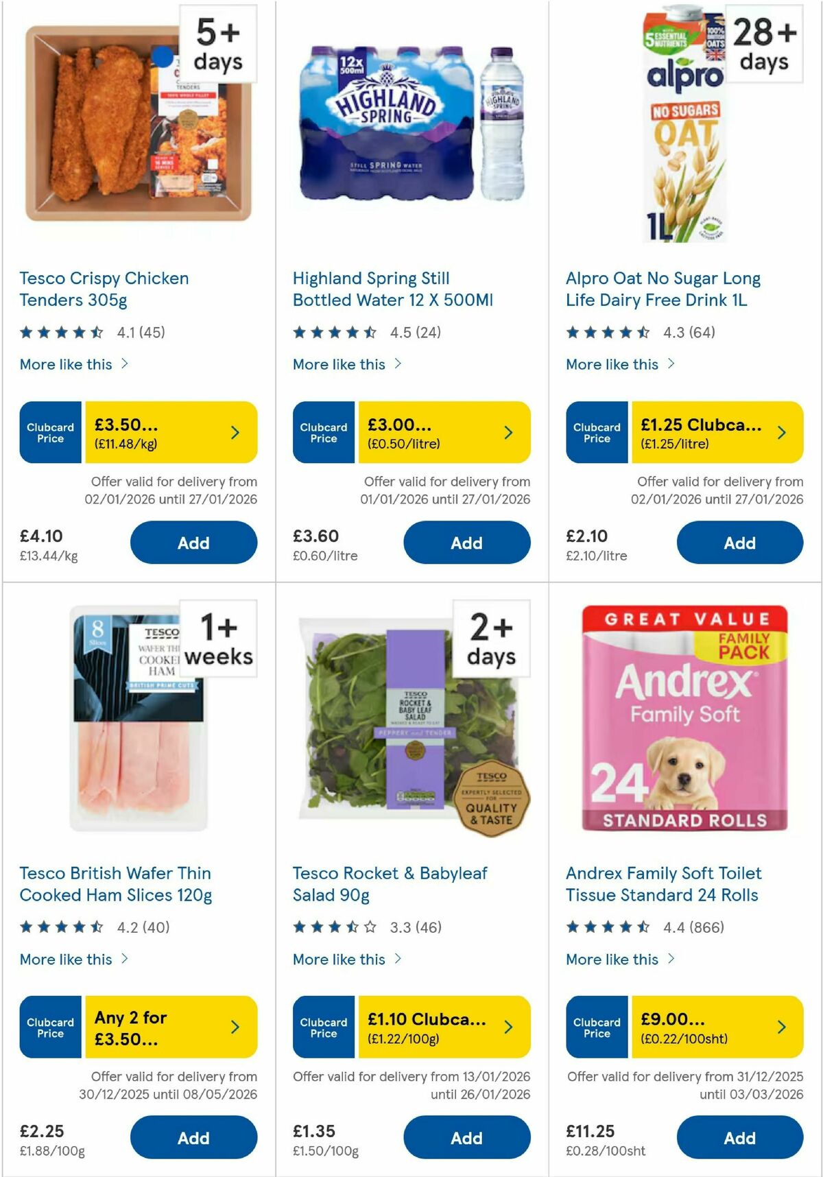 TESCO Offers from 22 January