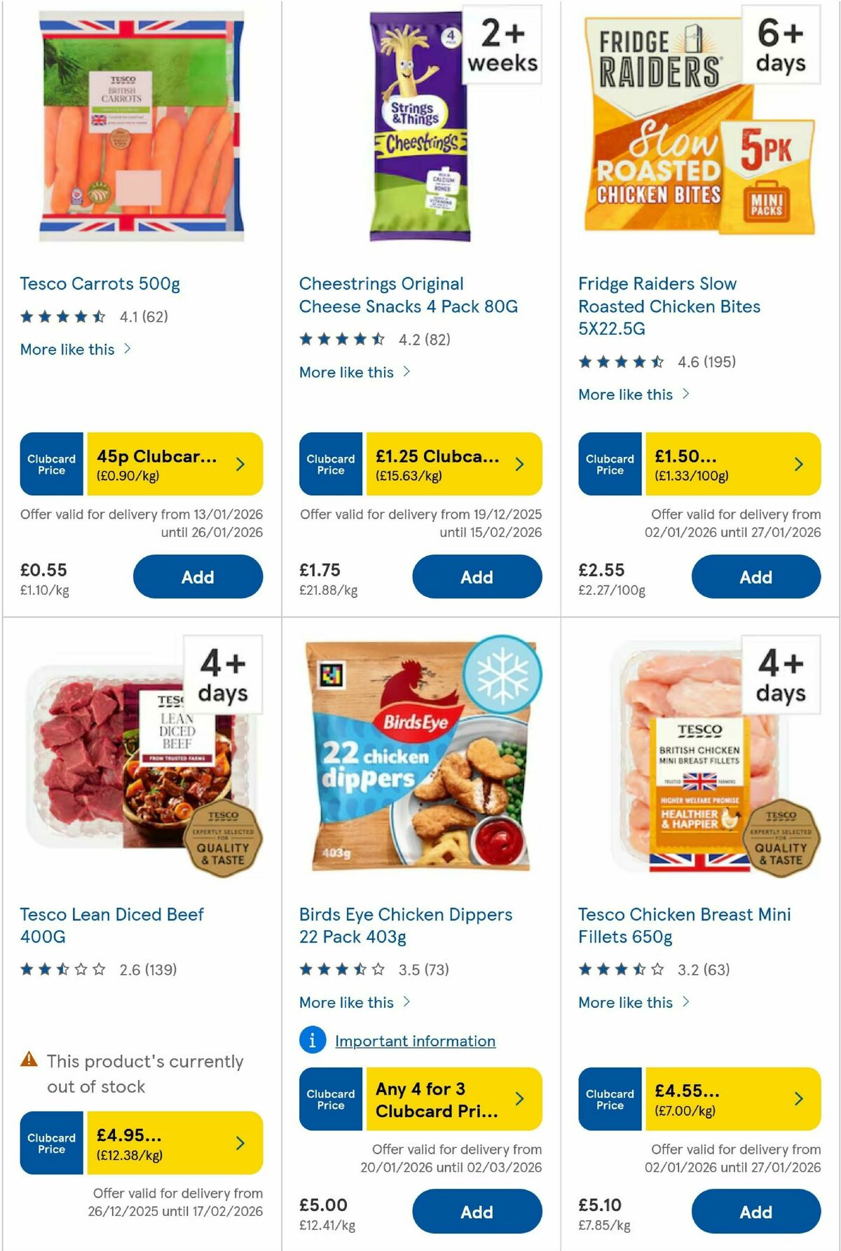 TESCO Offers from 22 January