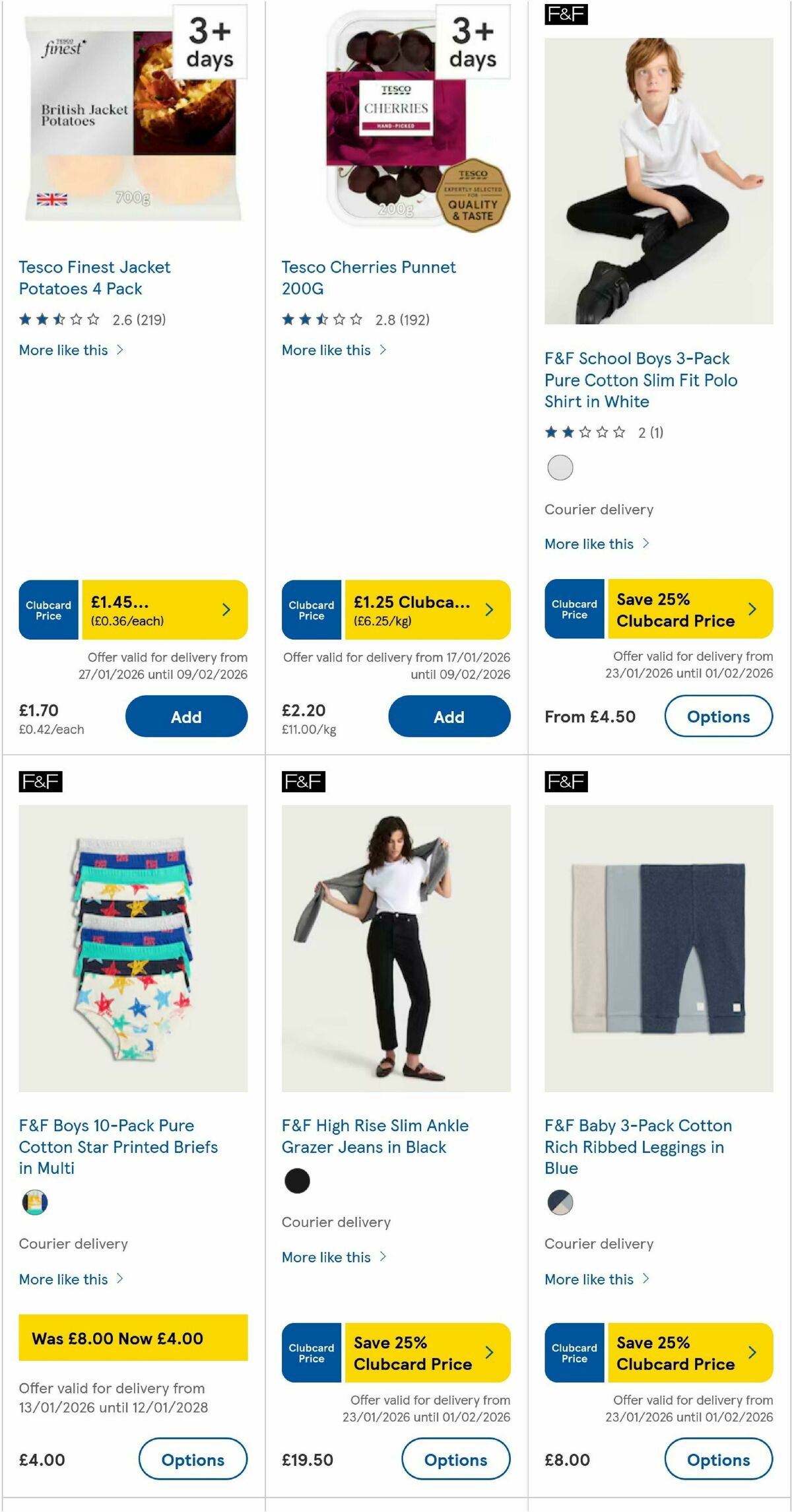 TESCO Offers from 29 January