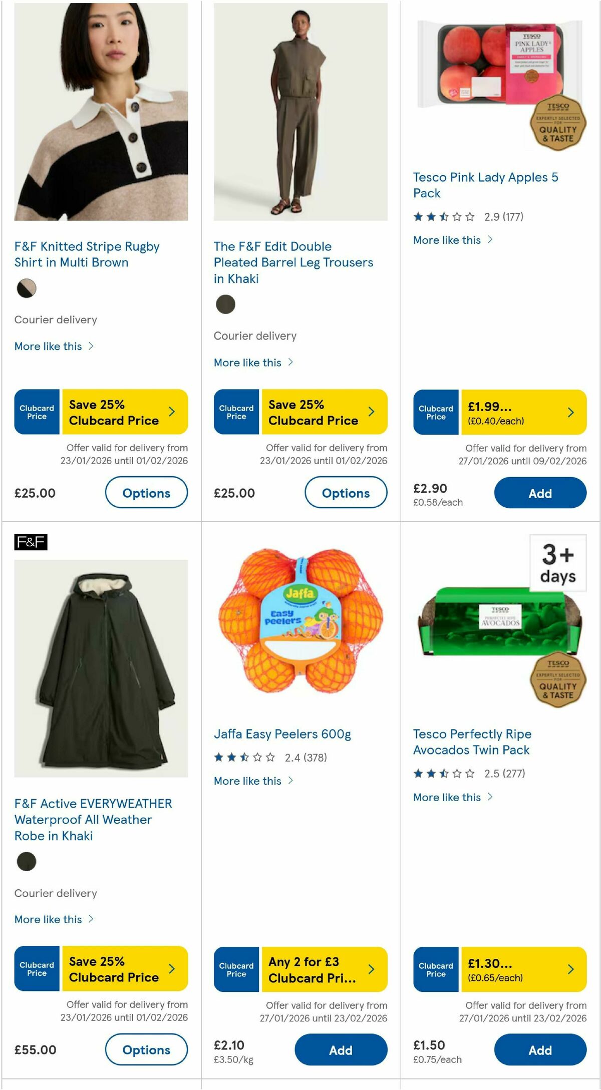 TESCO Offers from 29 January