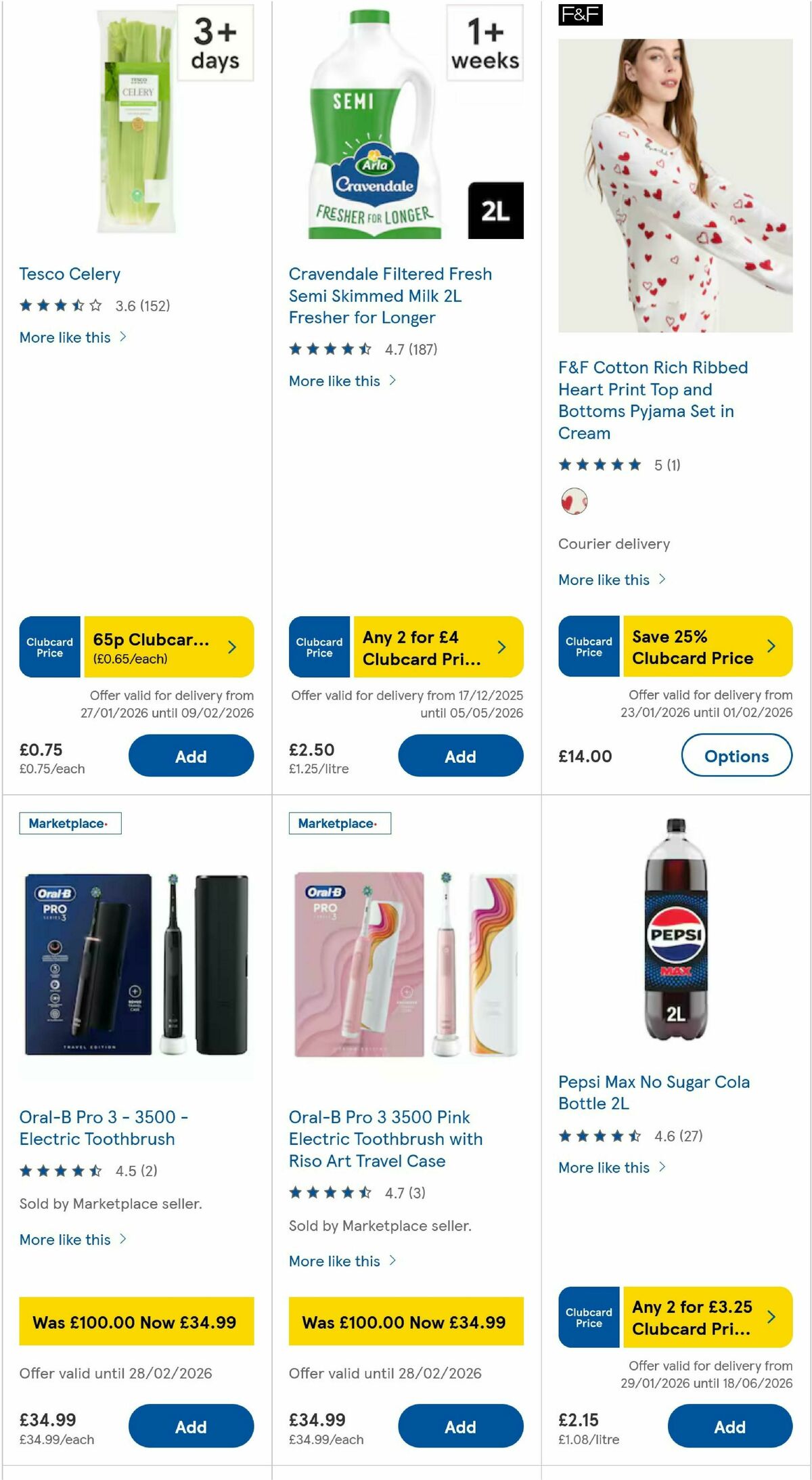 TESCO Offers from 29 January