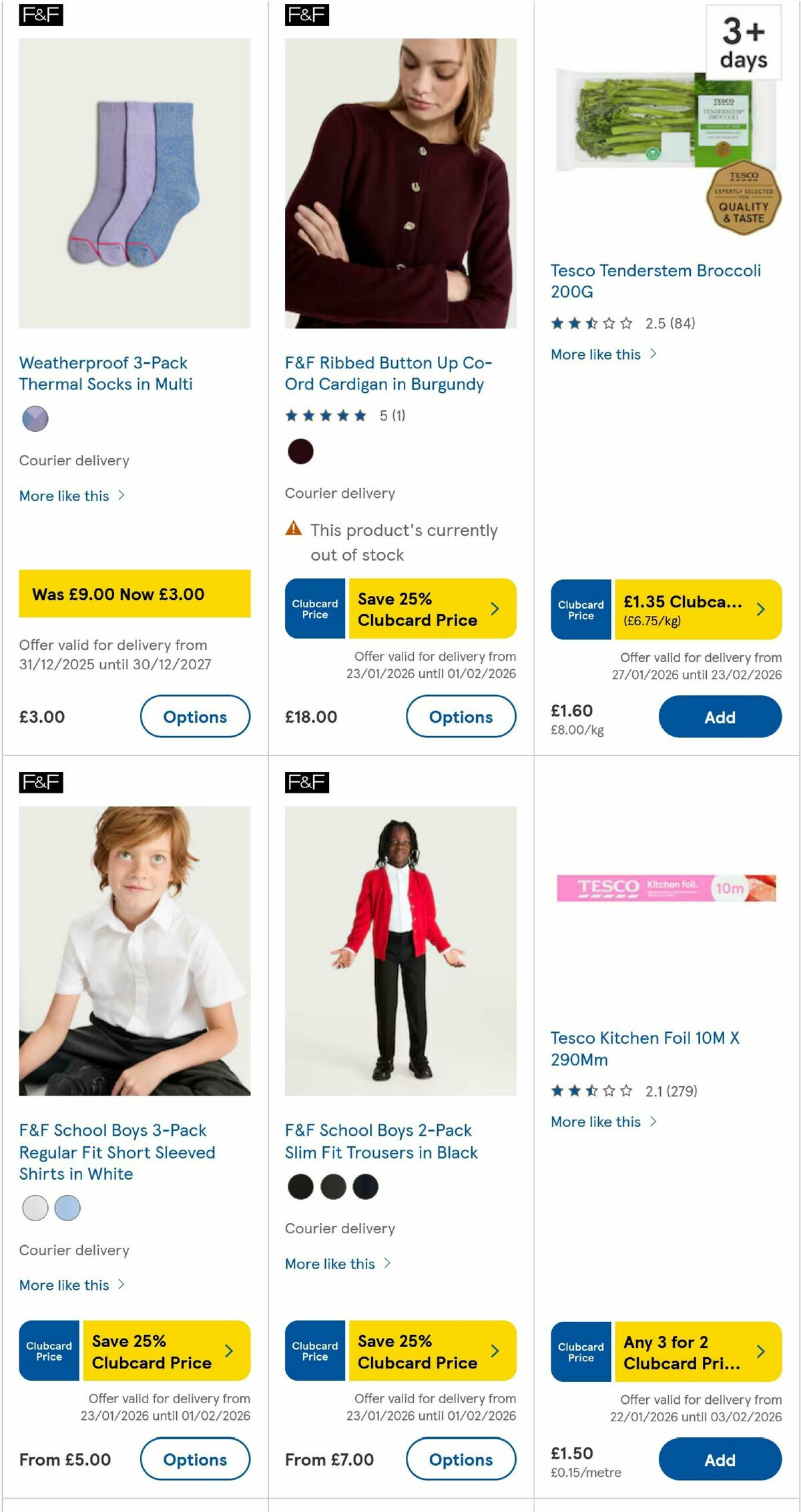 TESCO Offers from 29 January