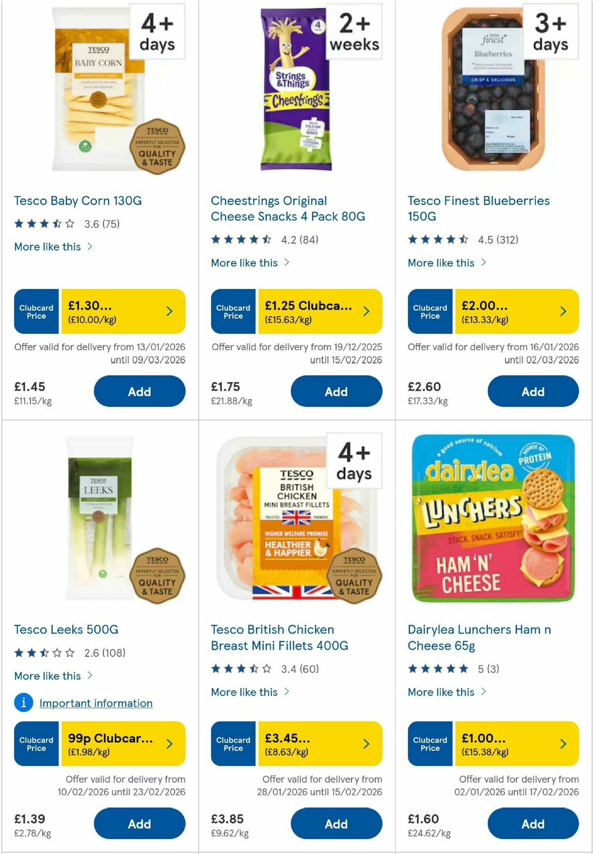 TESCO Offers from 11 February