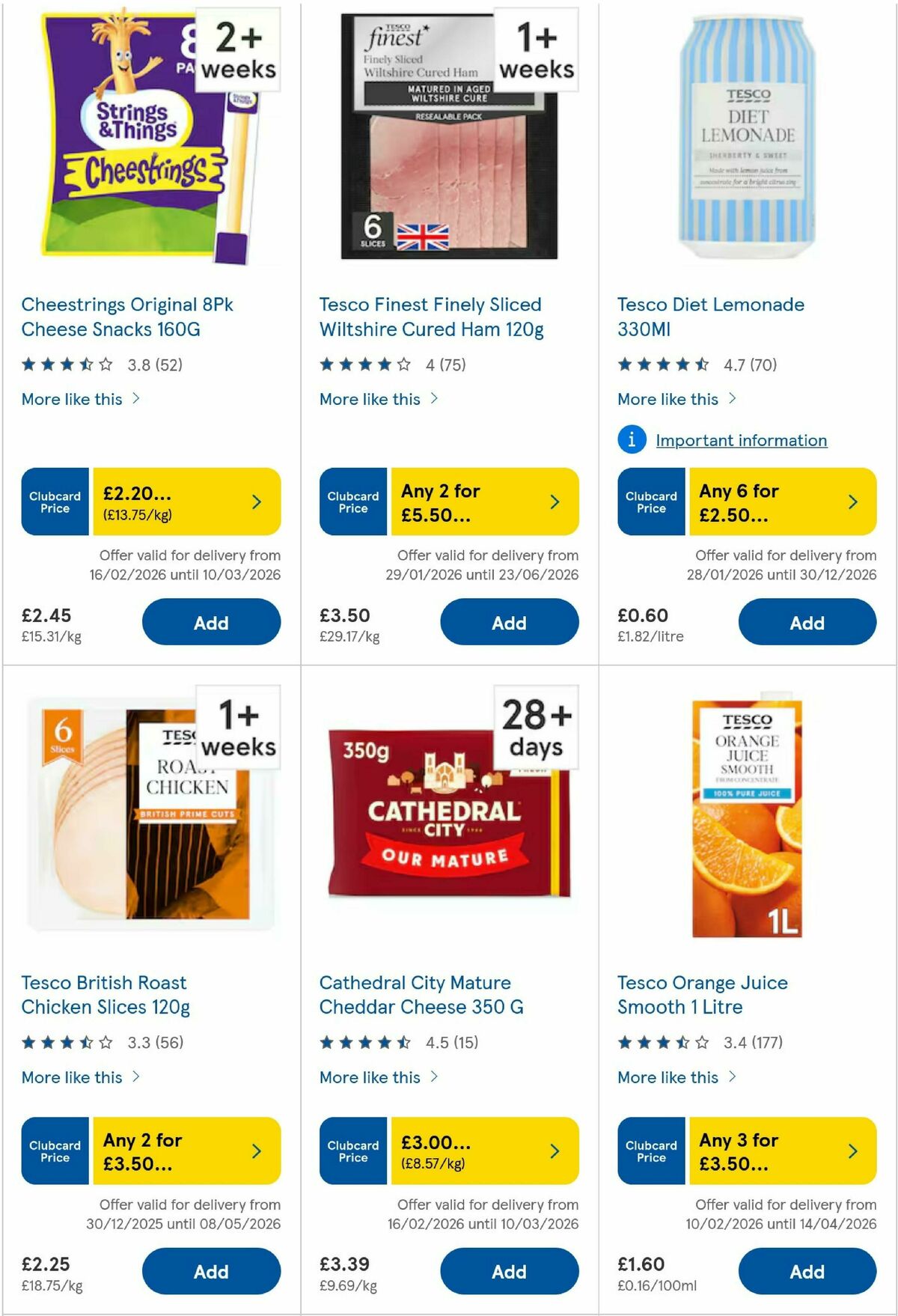 TESCO Offers from 25 February