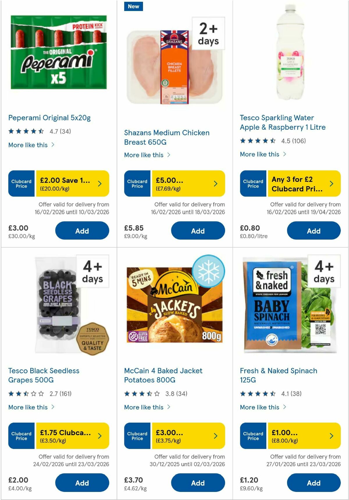 TESCO Offers from 25 February