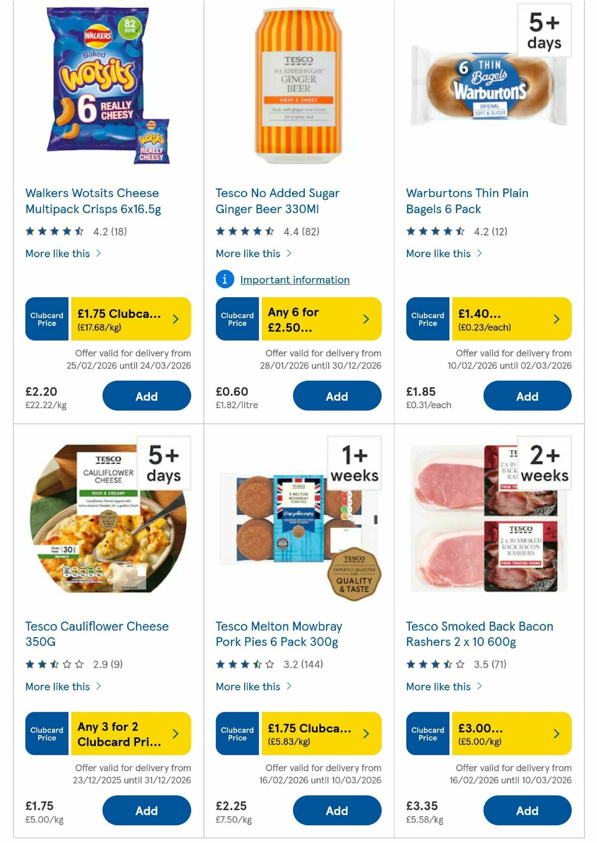 TESCO Offers from 25 February