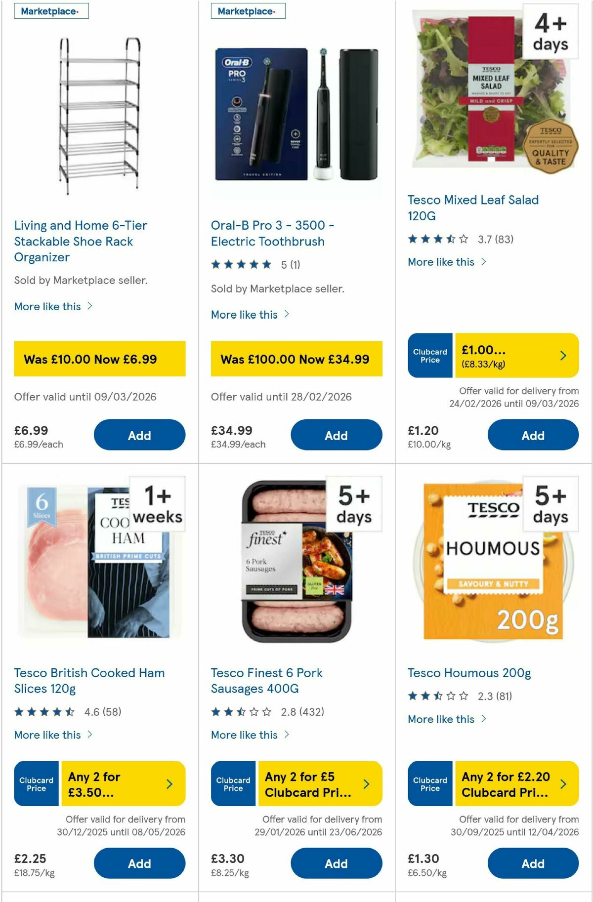 TESCO Offers from 25 February