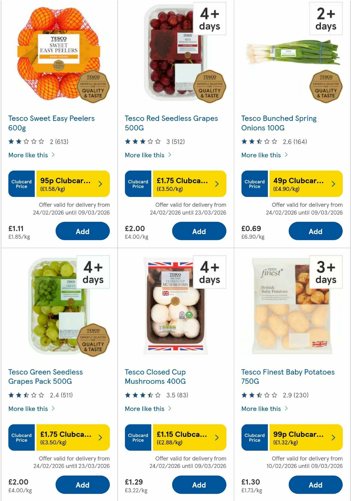TESCO Offers from 5 March
