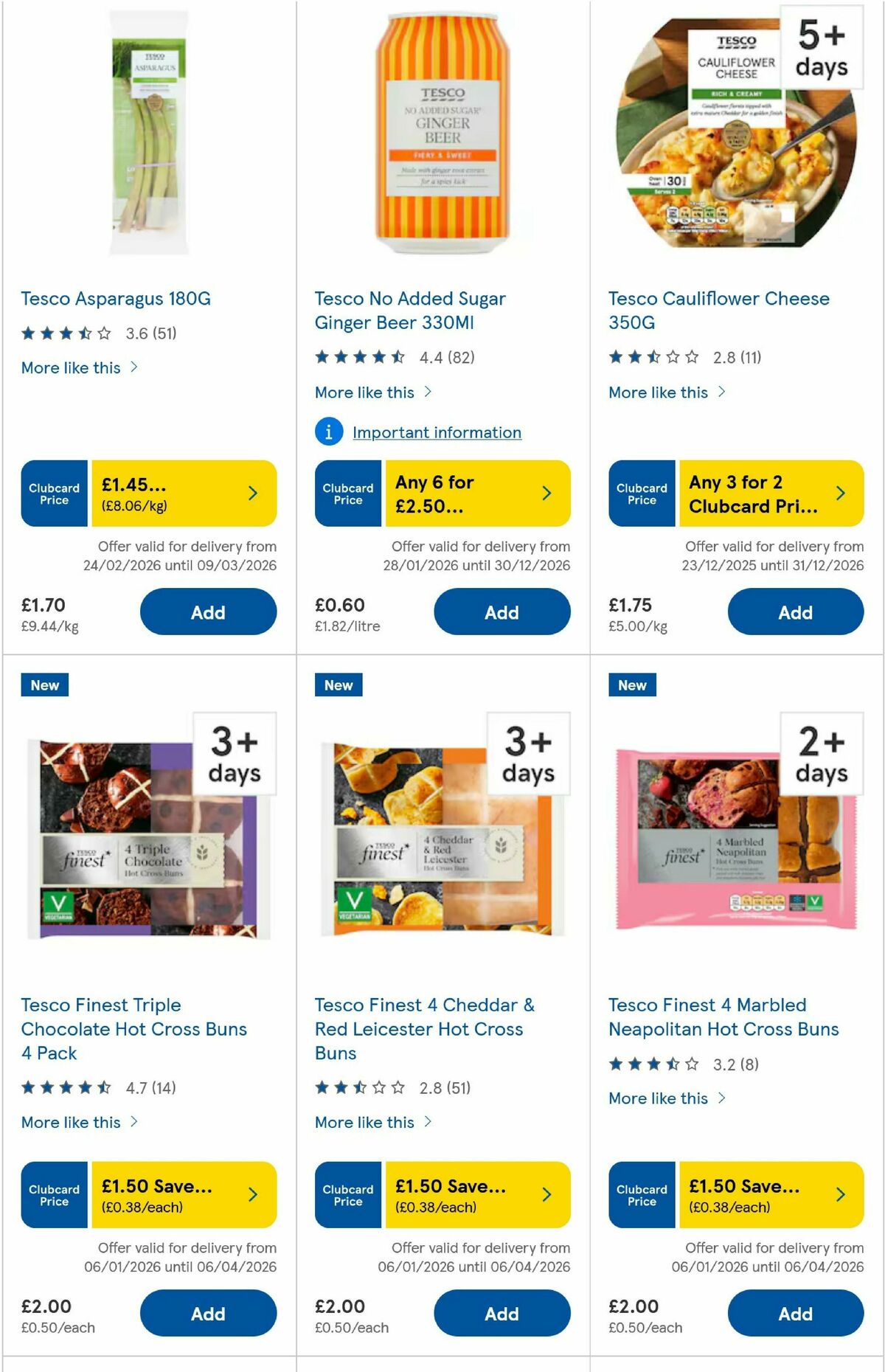 TESCO Offers from 5 March