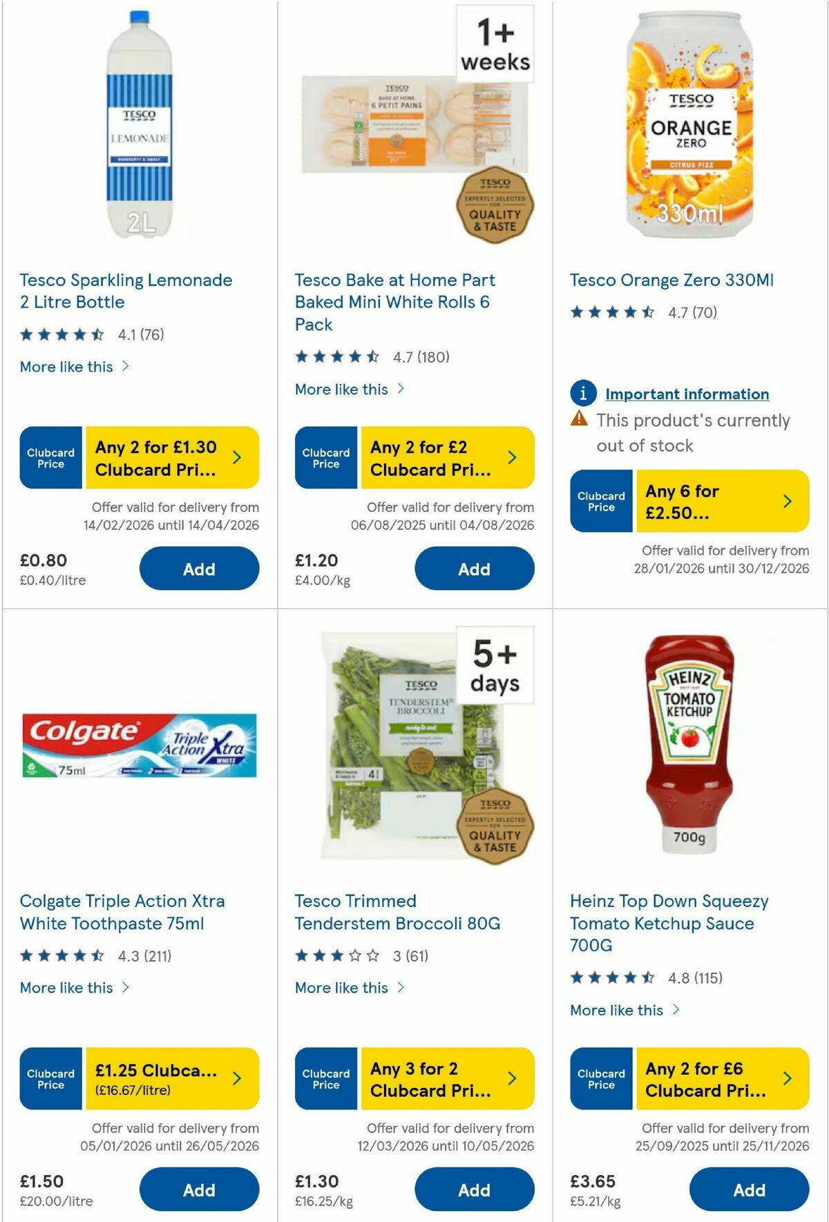 TESCO Offers from 12 March
