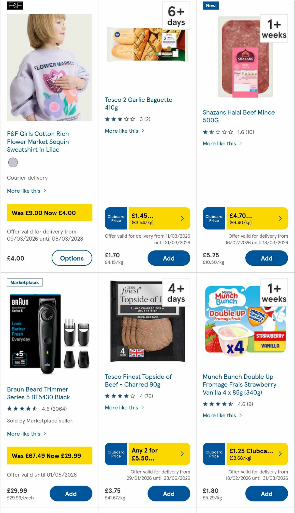 TESCO Offers from 12 March