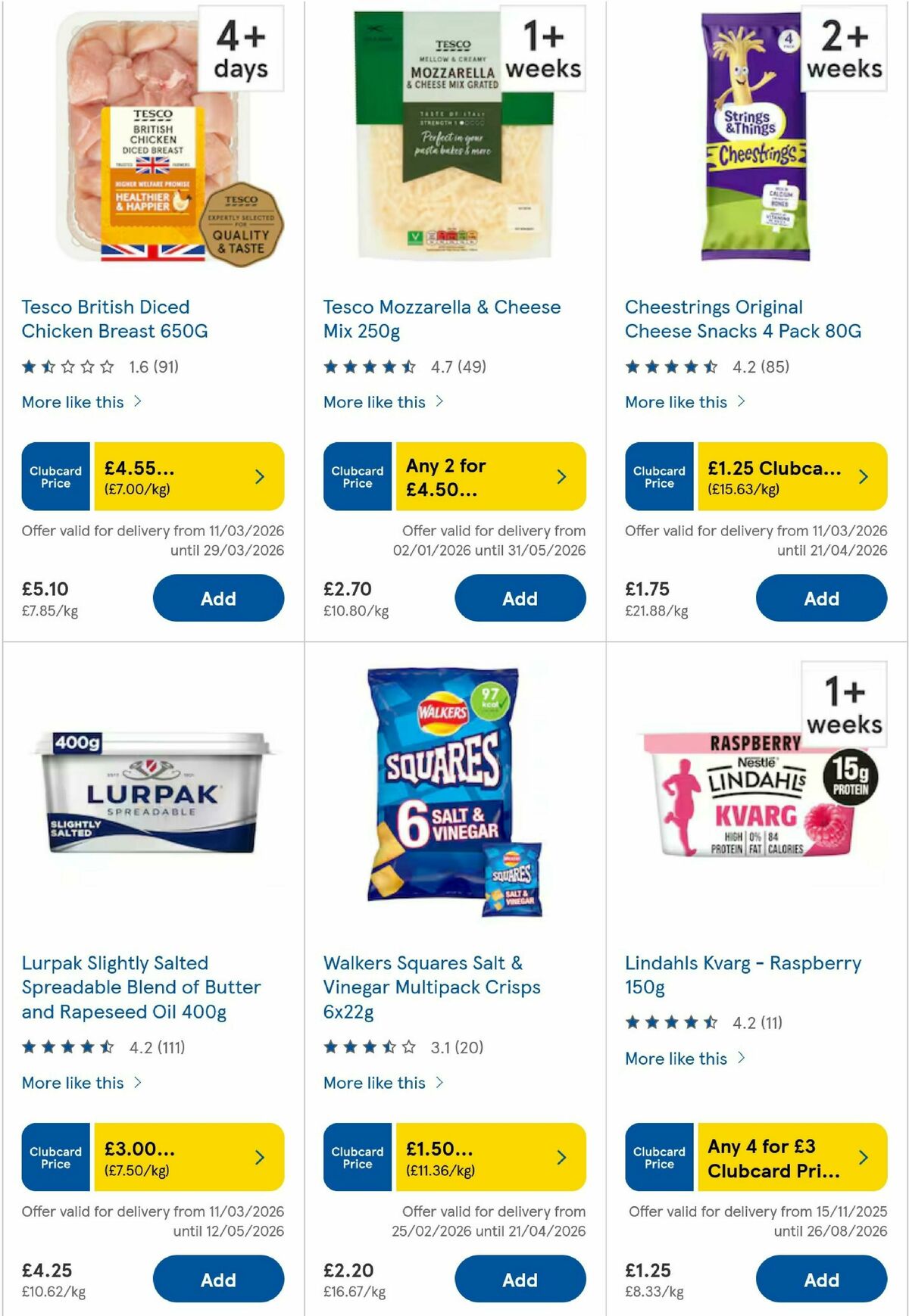 TESCO Offers from 12 March