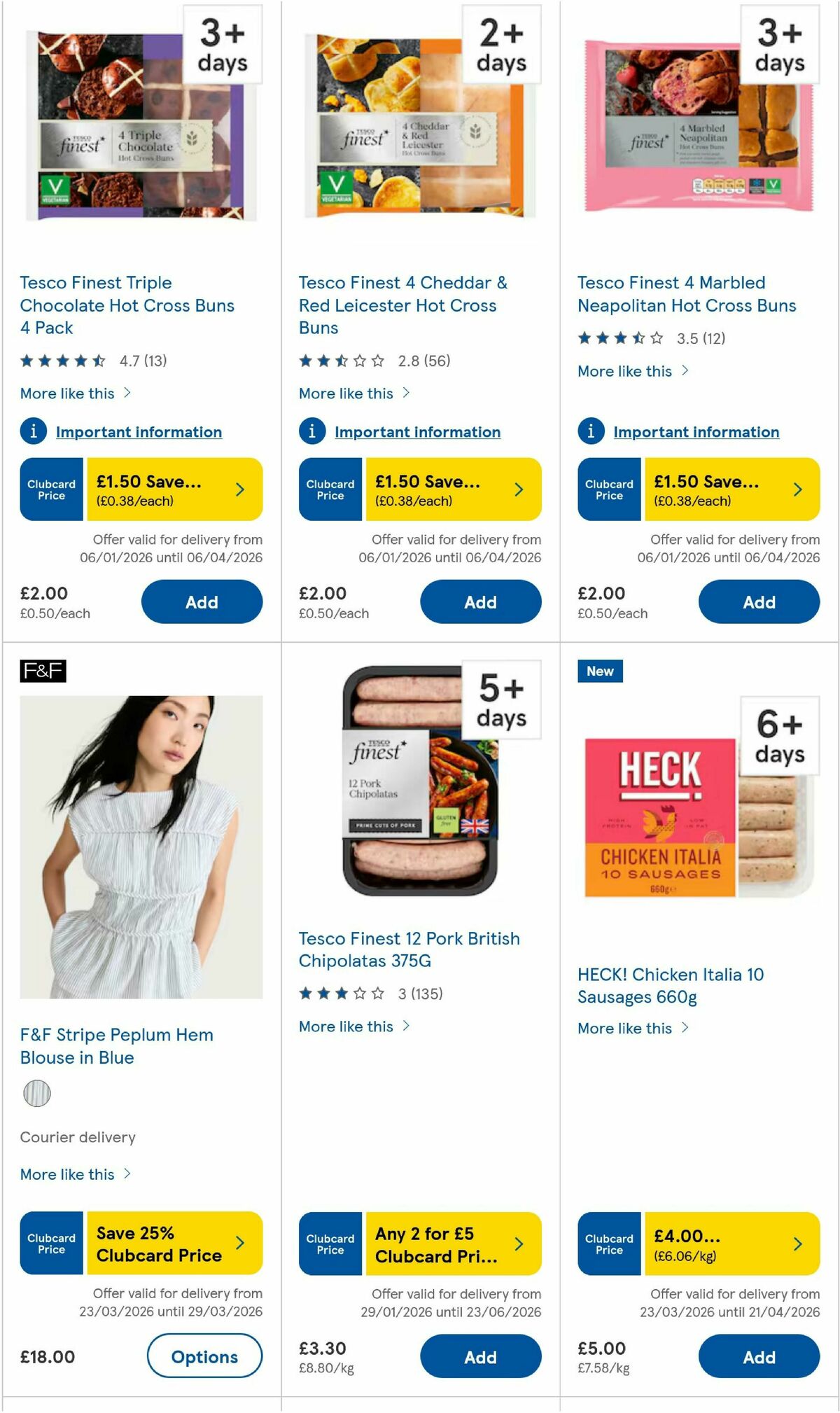 TESCO Offers from 26 March