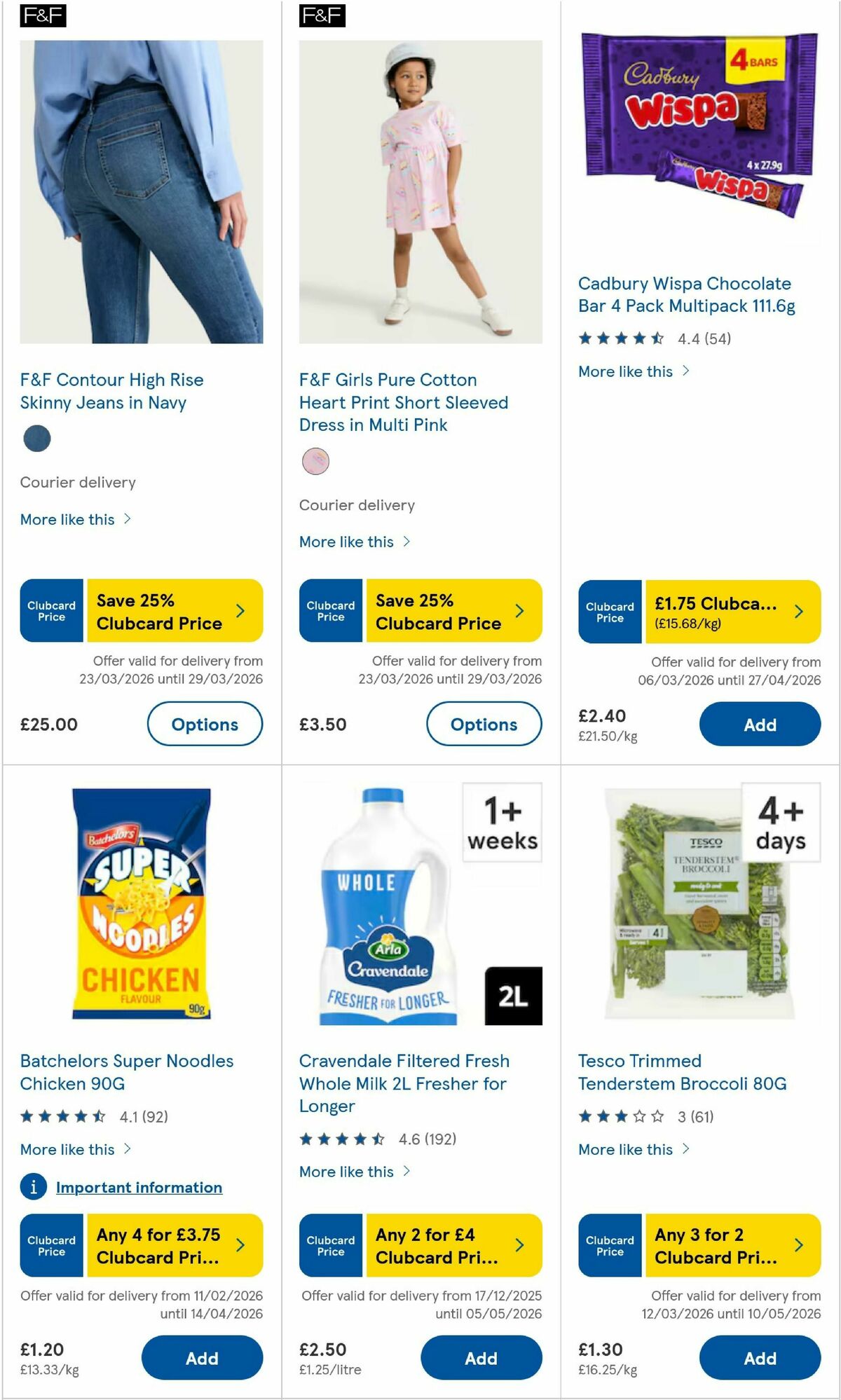 TESCO Offers from 26 March