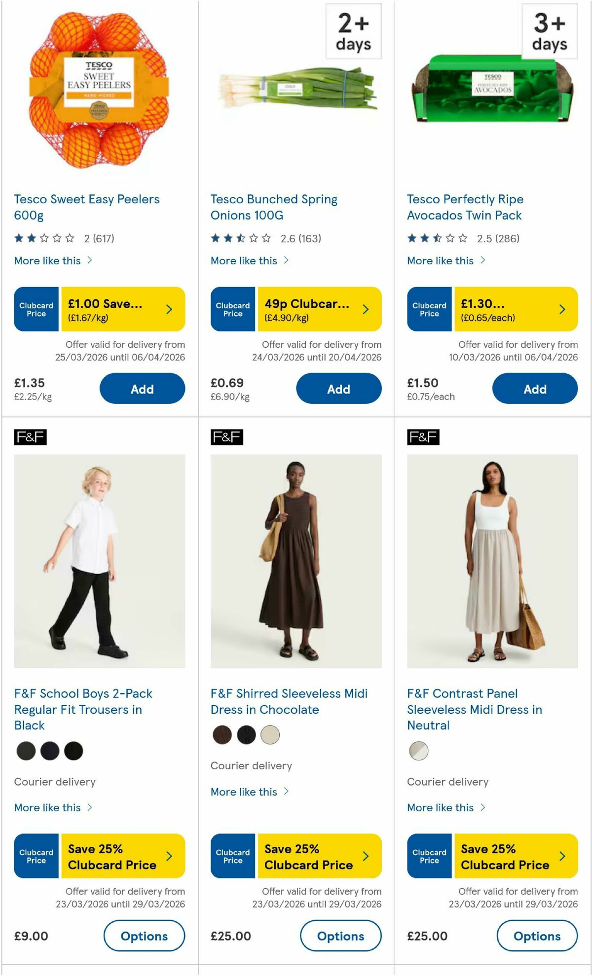 TESCO Offers from 26 March