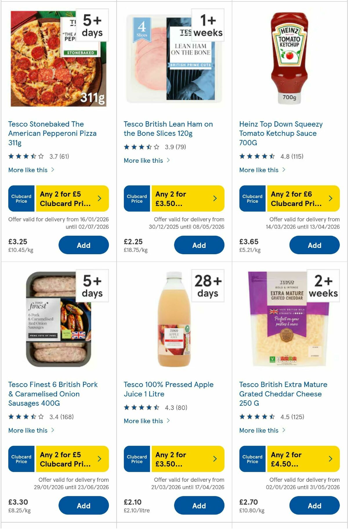 TESCO Offers from 26 March