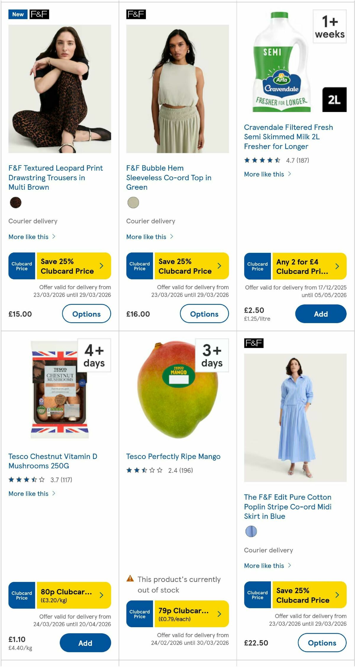 TESCO Offers from 26 March