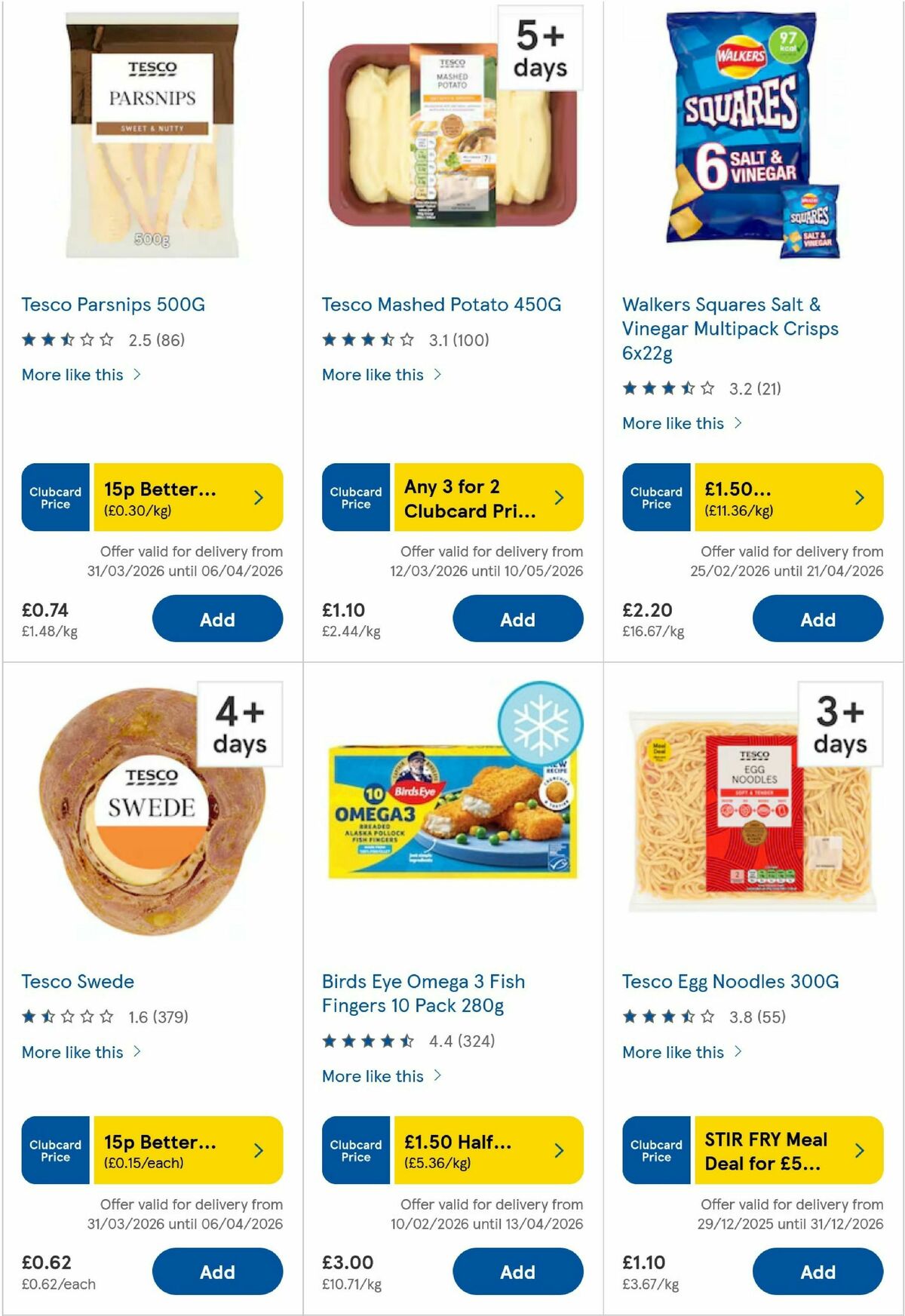 TESCO Offers from 2 April