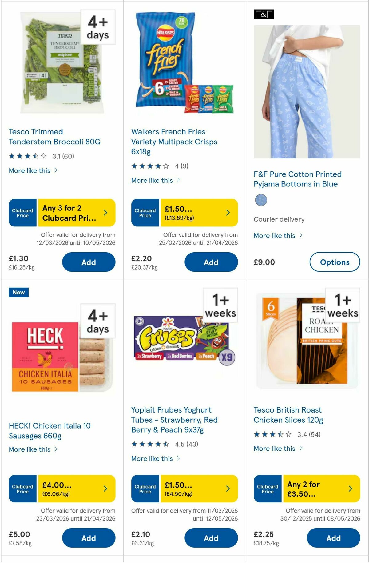 TESCO Offers from 2 April