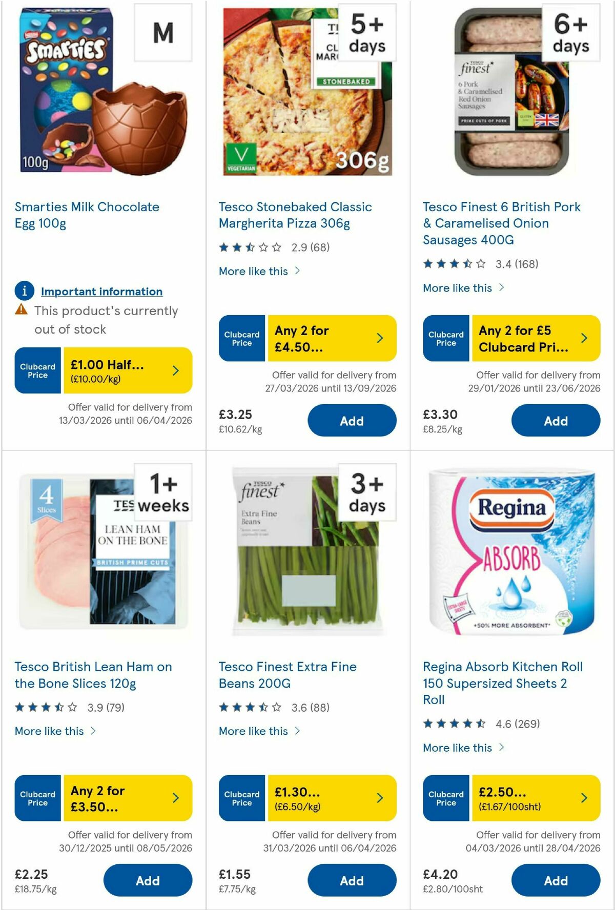 TESCO Offers from 2 April