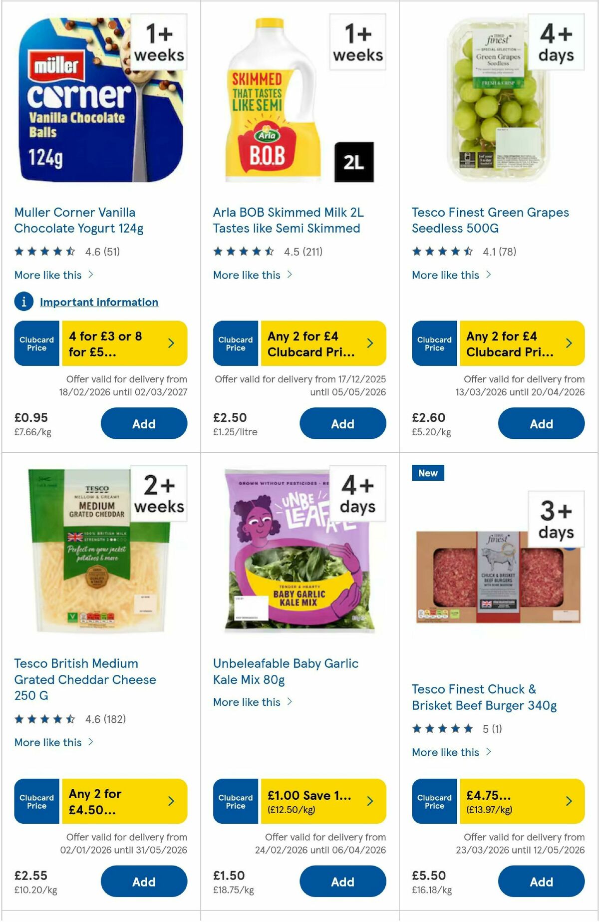 TESCO Offers from 2 April