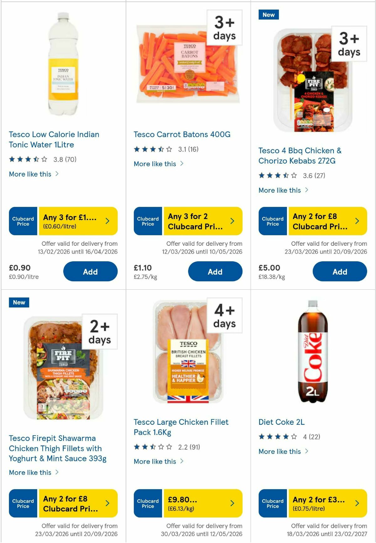 TESCO Offers from 2 April