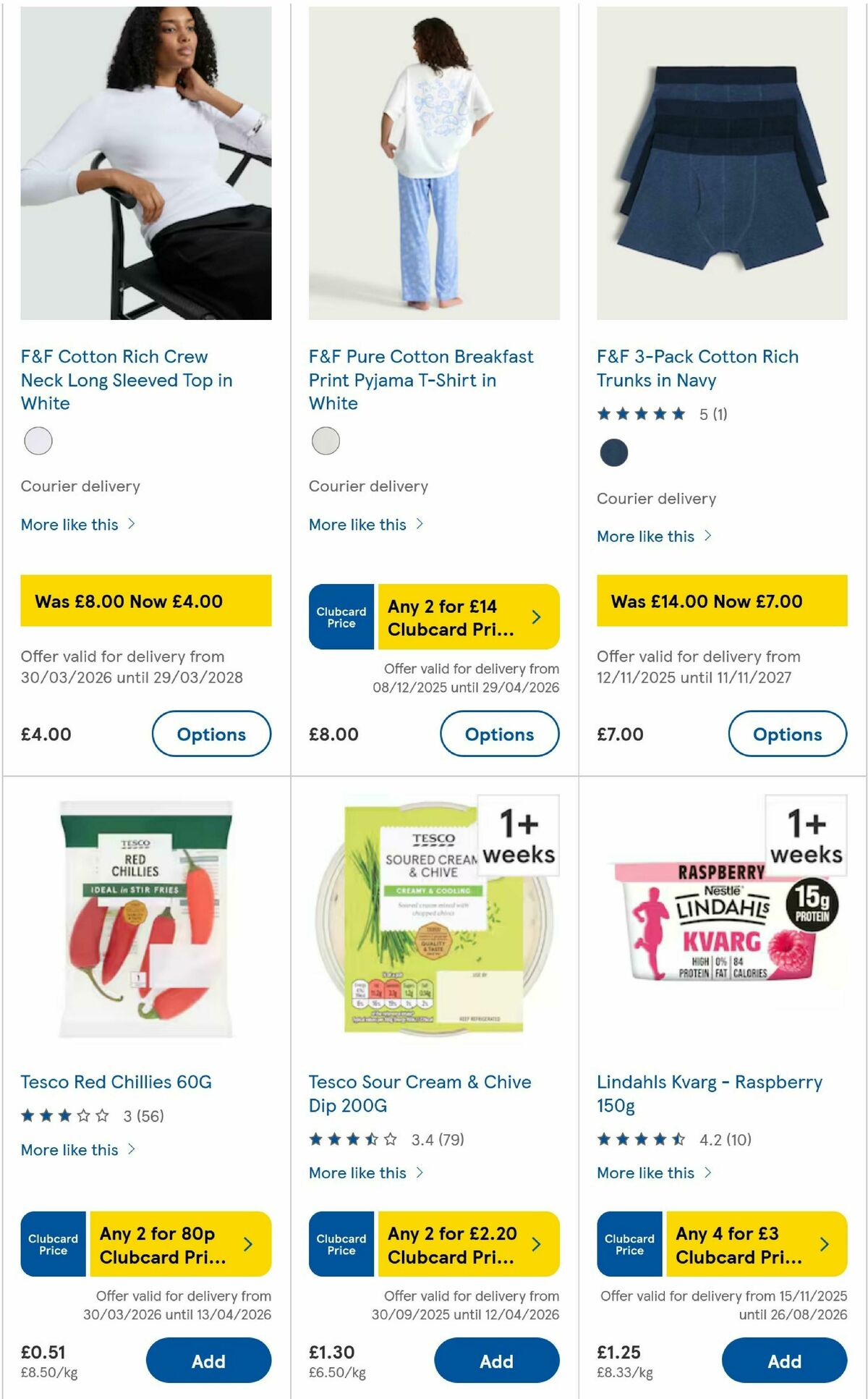 TESCO Offers from 2 April
