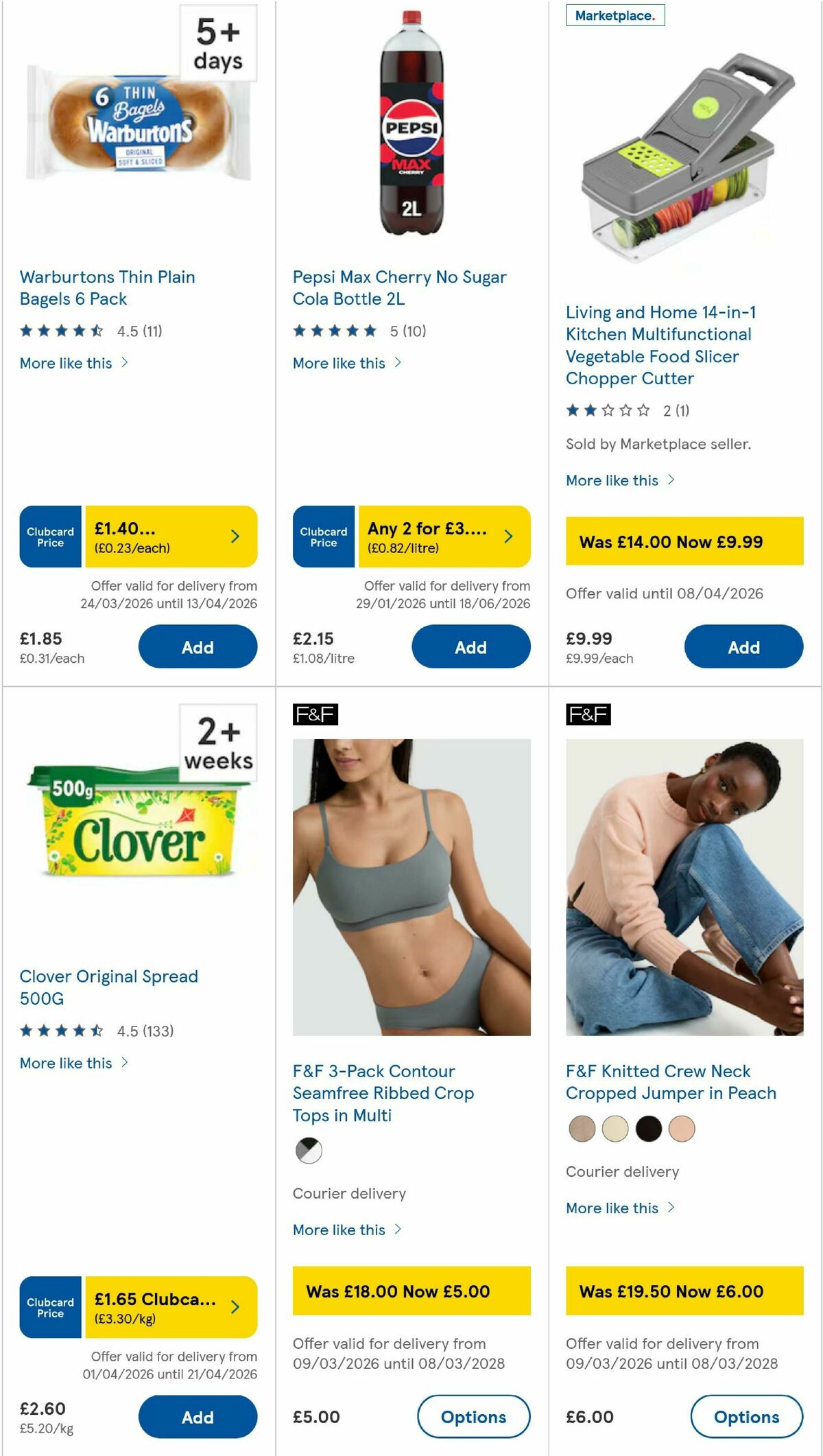 TESCO Offers from 2 April