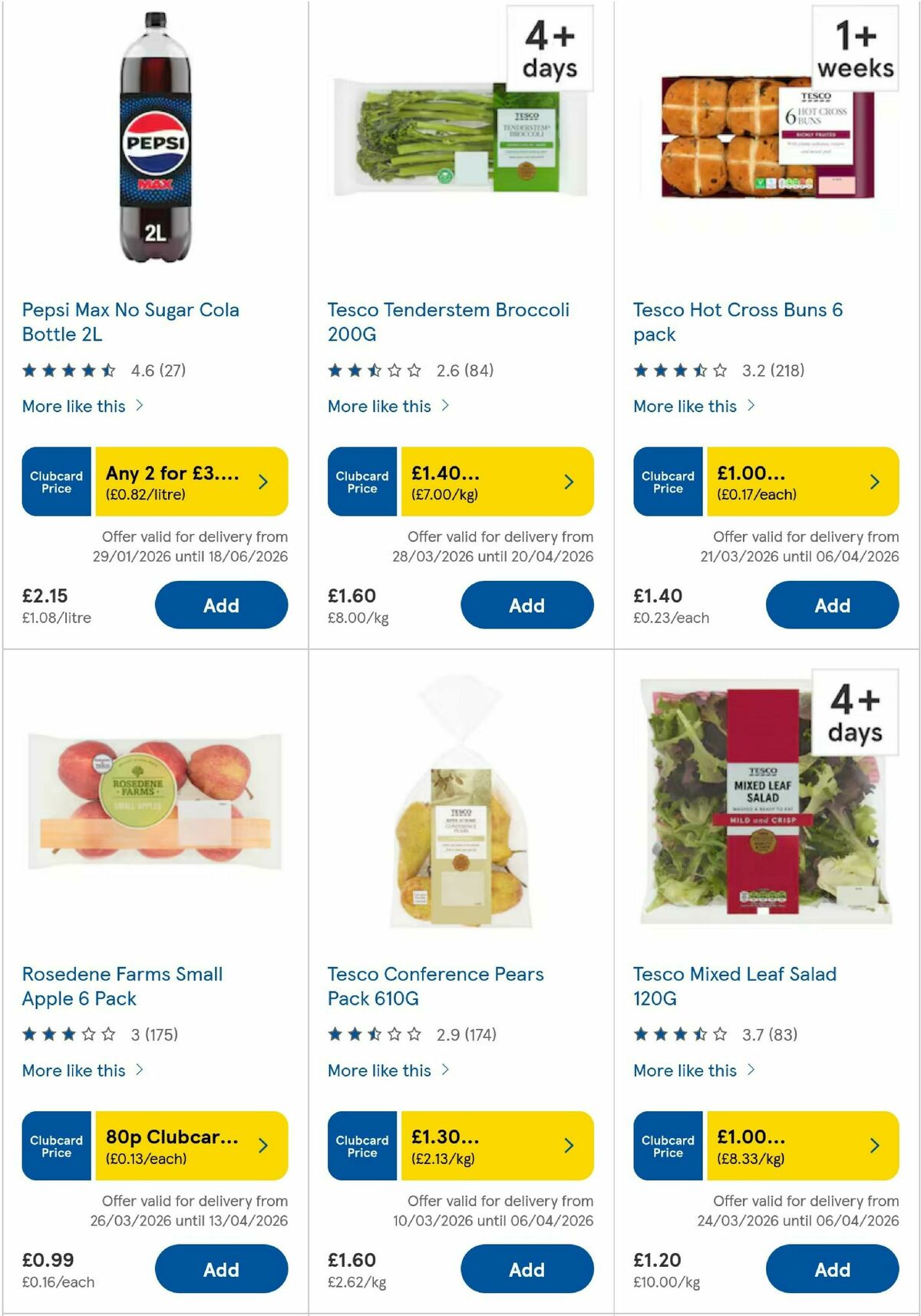 TESCO Offers from 2 April