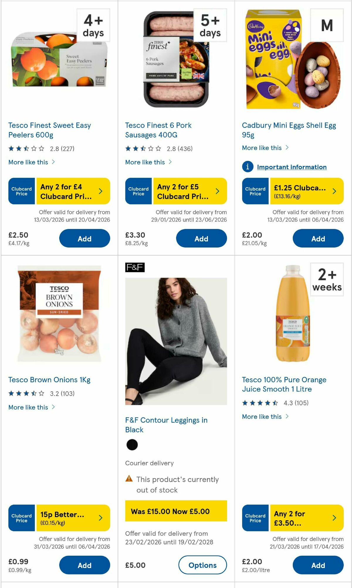 TESCO Offers from 2 April