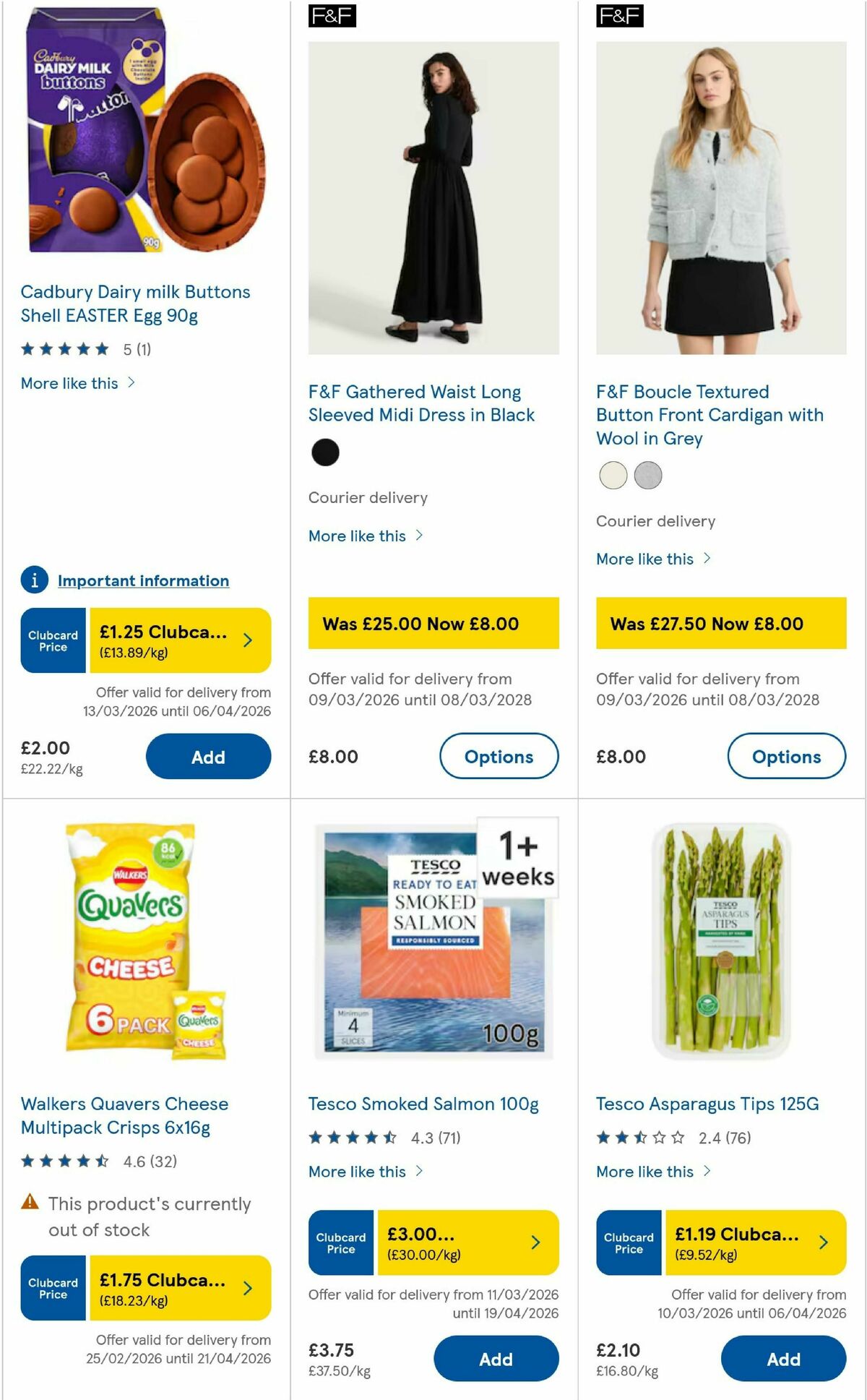 TESCO Offers from 2 April