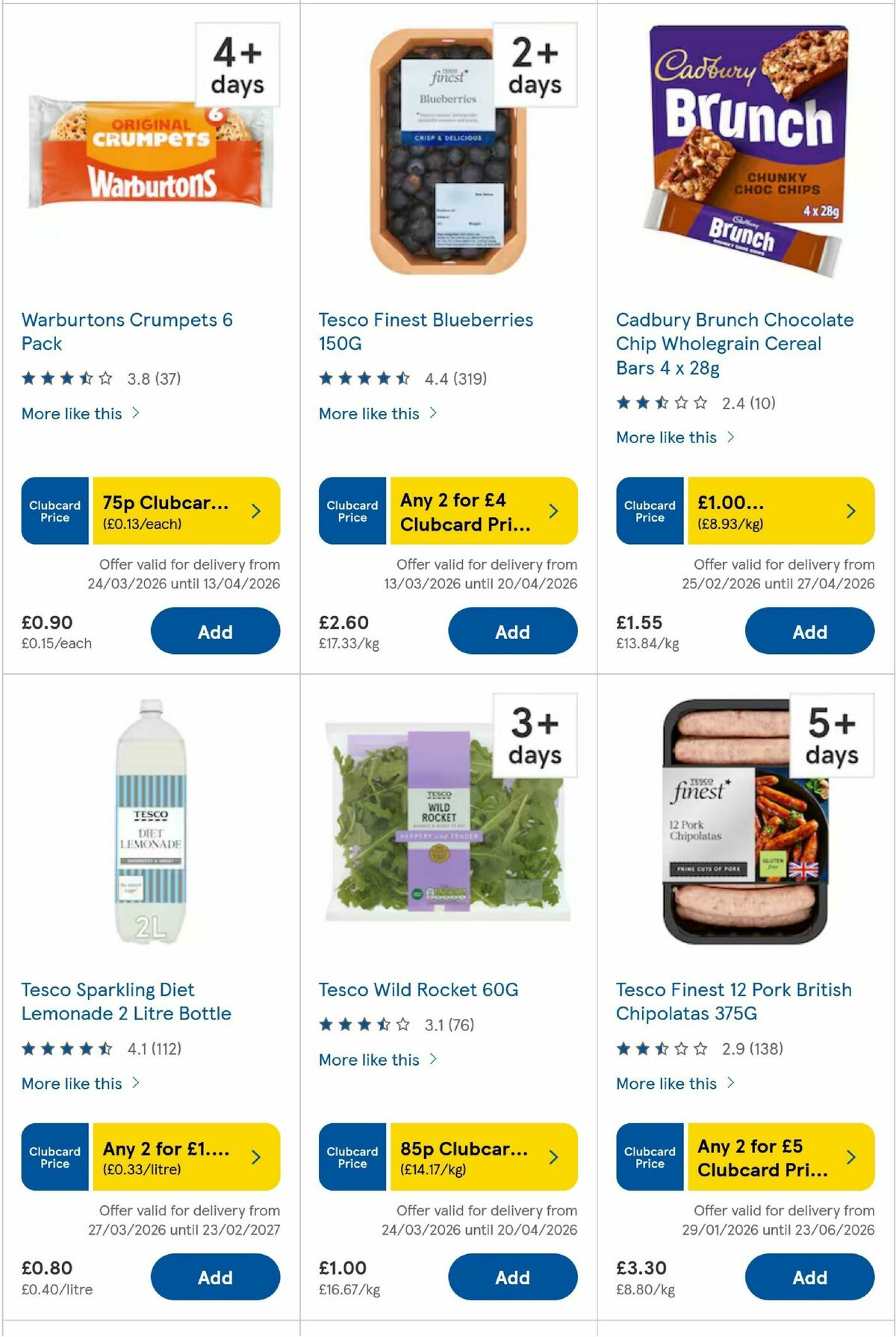 TESCO Offers from 2 April