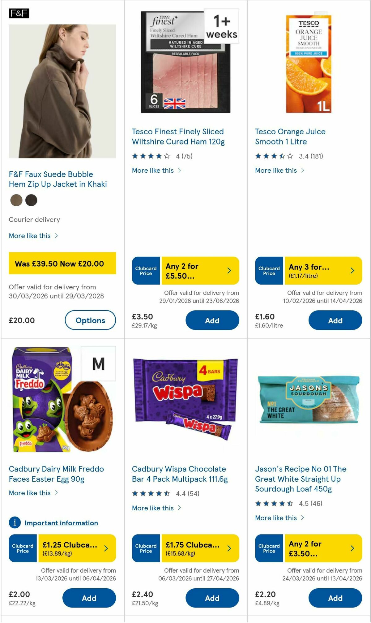 TESCO Offers from 2 April
