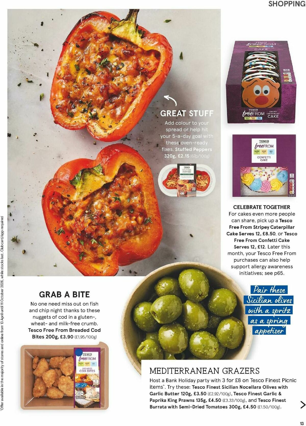 TESCO Magazine April Offers from 1 April